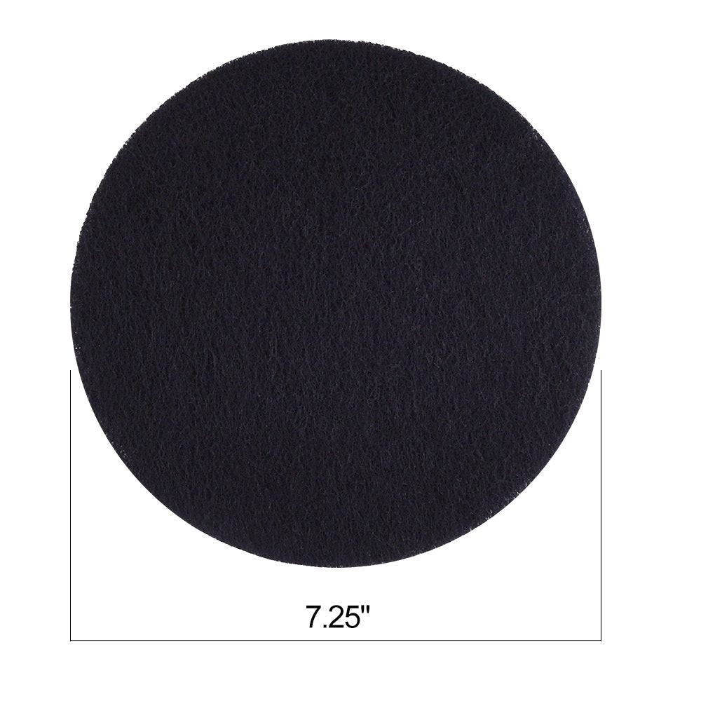 Kuuqa 8 Pieces Compost Bin Filters For Kitchen Compost Pail Replacement Charcoal Filters, 7.25 Inches Round