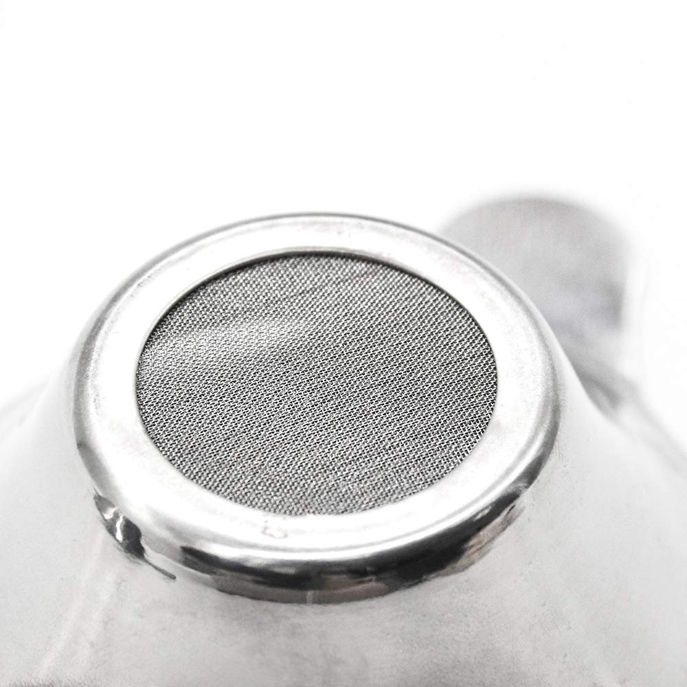 Auear, 2 Pack Different Size Stainless Steel Mini Strainer Fine Mesh Tea Funnel Tea Coffee Filter With Double Handles