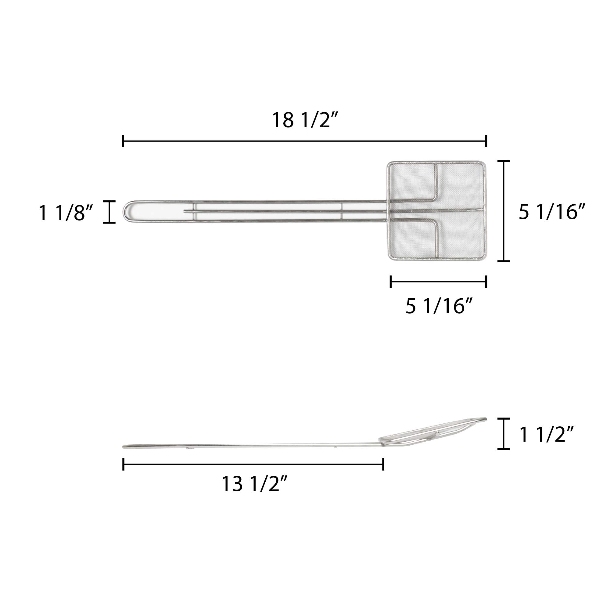 Thunder Group Square Wire Skimmer, 5-Inch