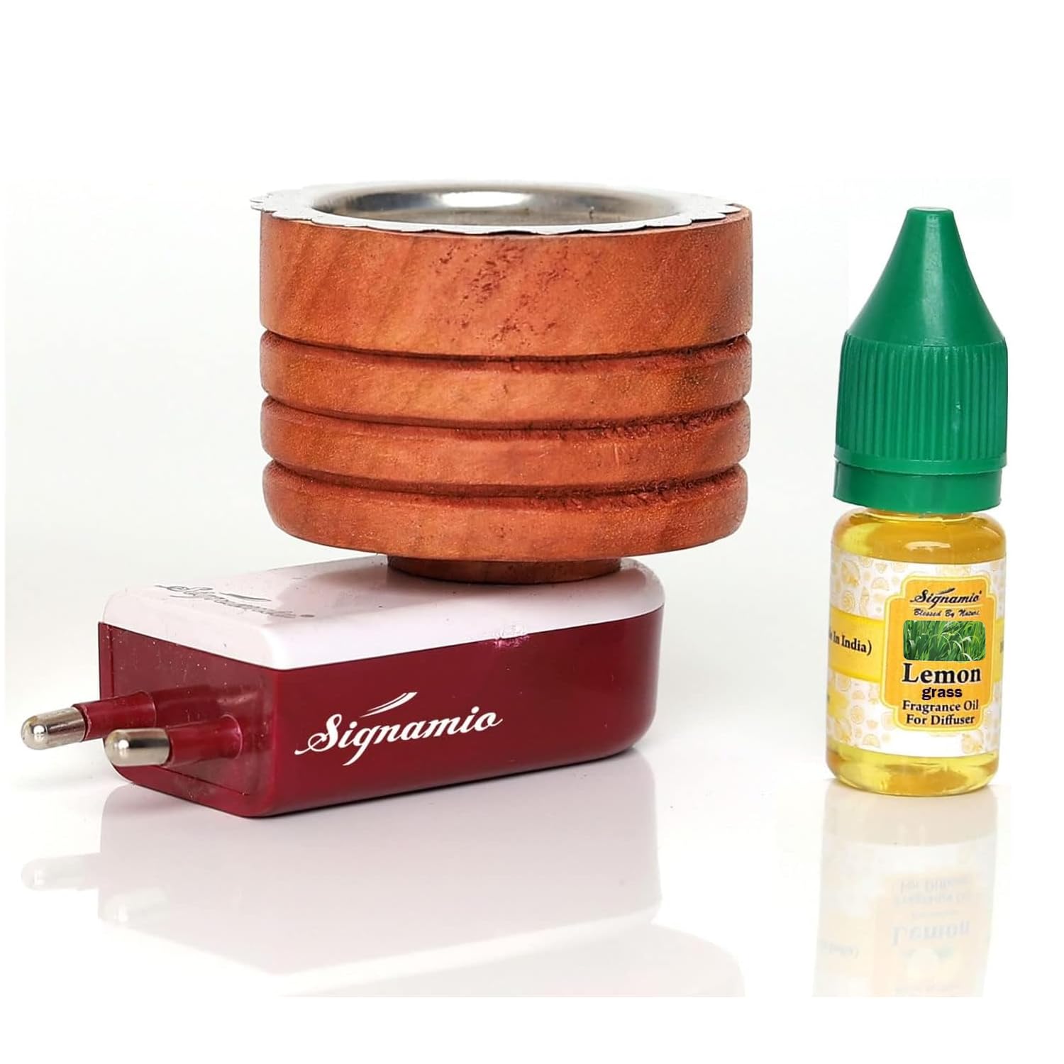 Signamio Wooden Kapoor Dani Electric Incense Burner,Aroma Burner,Aroma Kapoor Dani,Electric Kapur Burner,Electric Dhoop Dani For