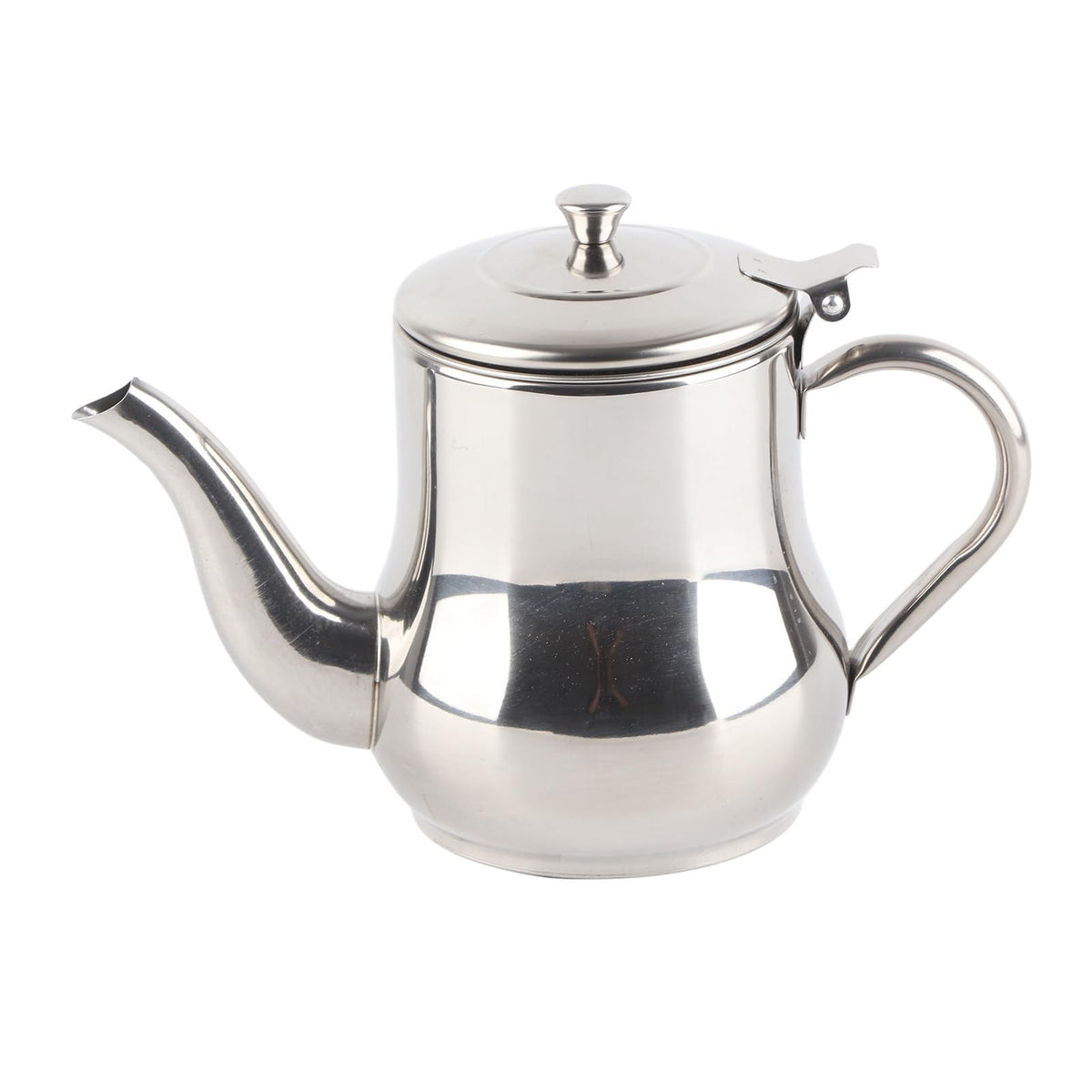 Teapot, 500 Ml Stainless Steel Tea Pot Tea Kettle Gooseneck Modern Oil Strainer Pot With Short Spout And Removable Infuser For H