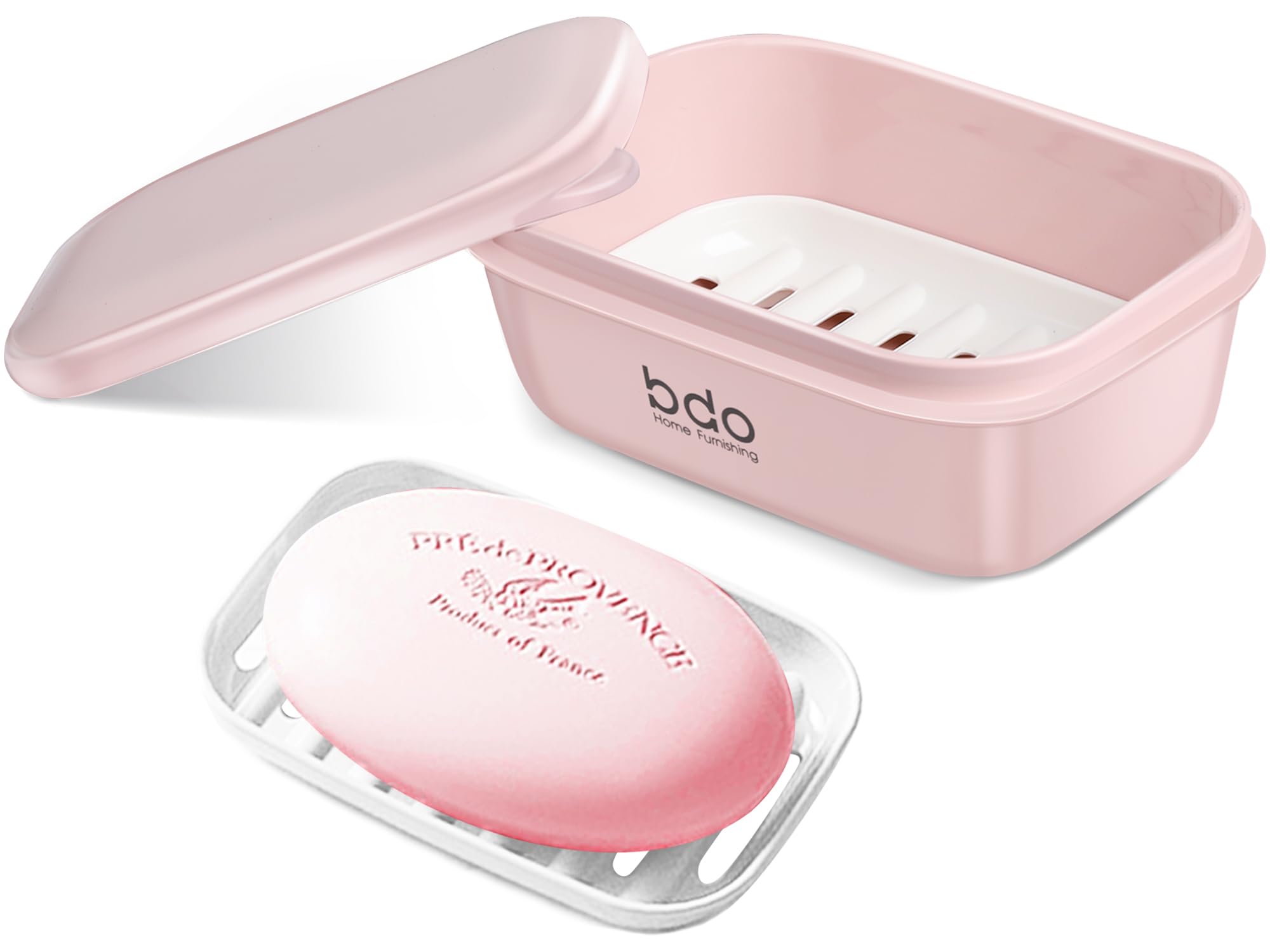 Peisainox Travel Soap Case, Leakproof Soap Container With Lid, Portable Bar Soap Holder For Traveling, Soap Dishe For Bathroom,