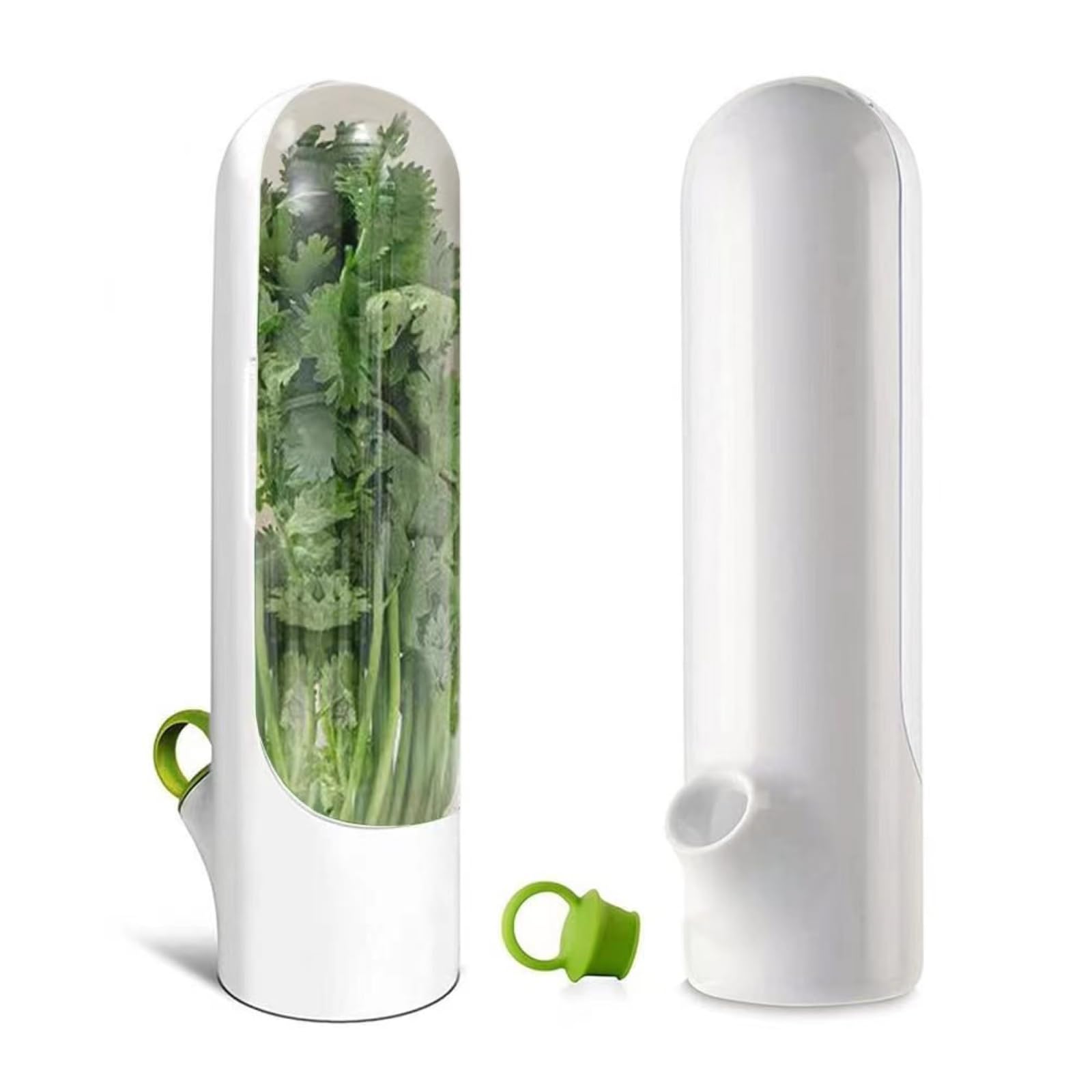 Ueoz Herb Saver For Refrigerator, Herb Saver Pod, Vegetable Preservation Bottle, Fresh Herb Keeper For Cilantro, Mint, Parsley,