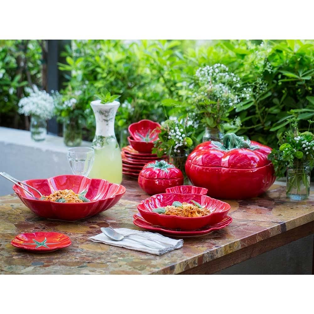 Bordallo Pinheiro Tomato Dinner Plates, Set Of 4