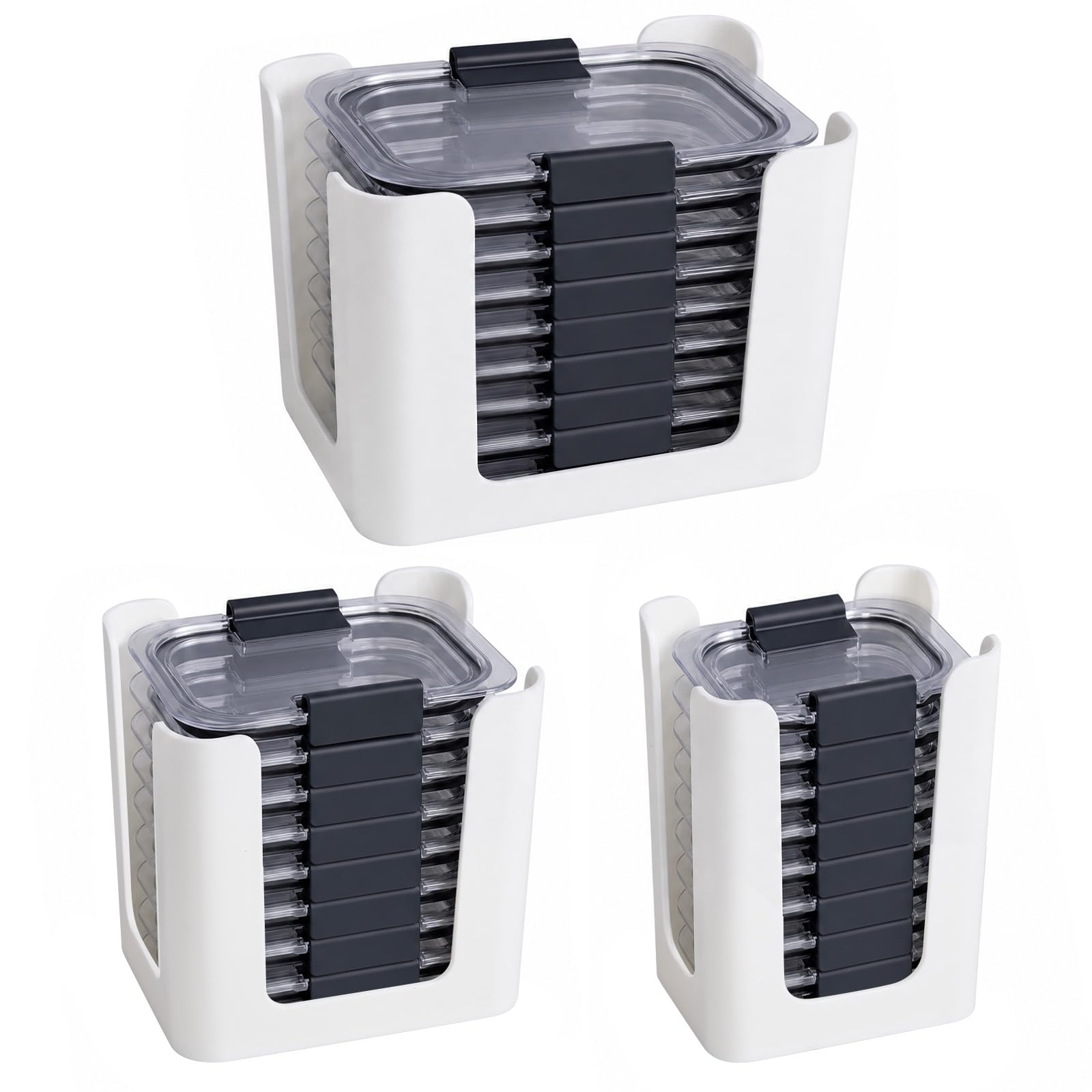 CBJHPZ Food Container Lid Organizer for Rubbermaid Brilliance Snapon Lids