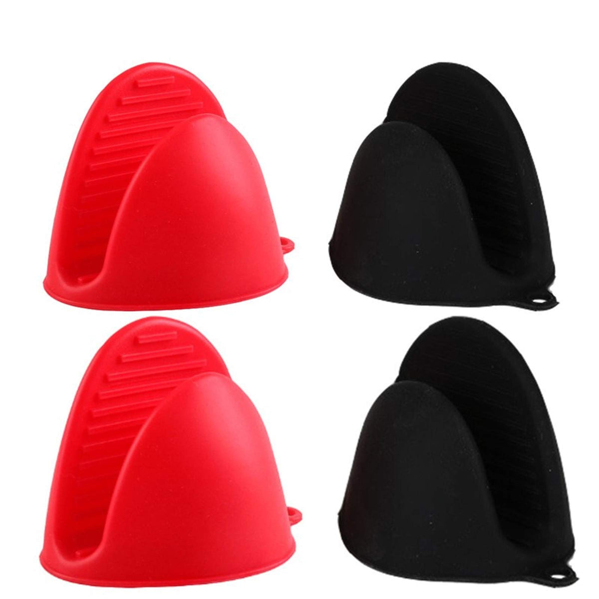 Aortdes Silicone Cooking Pinch Grips Oven Mitts - Finger Protector Pot Holder For Kitchen,Cooking,Baking,Bbq - Heat Resistant Gl