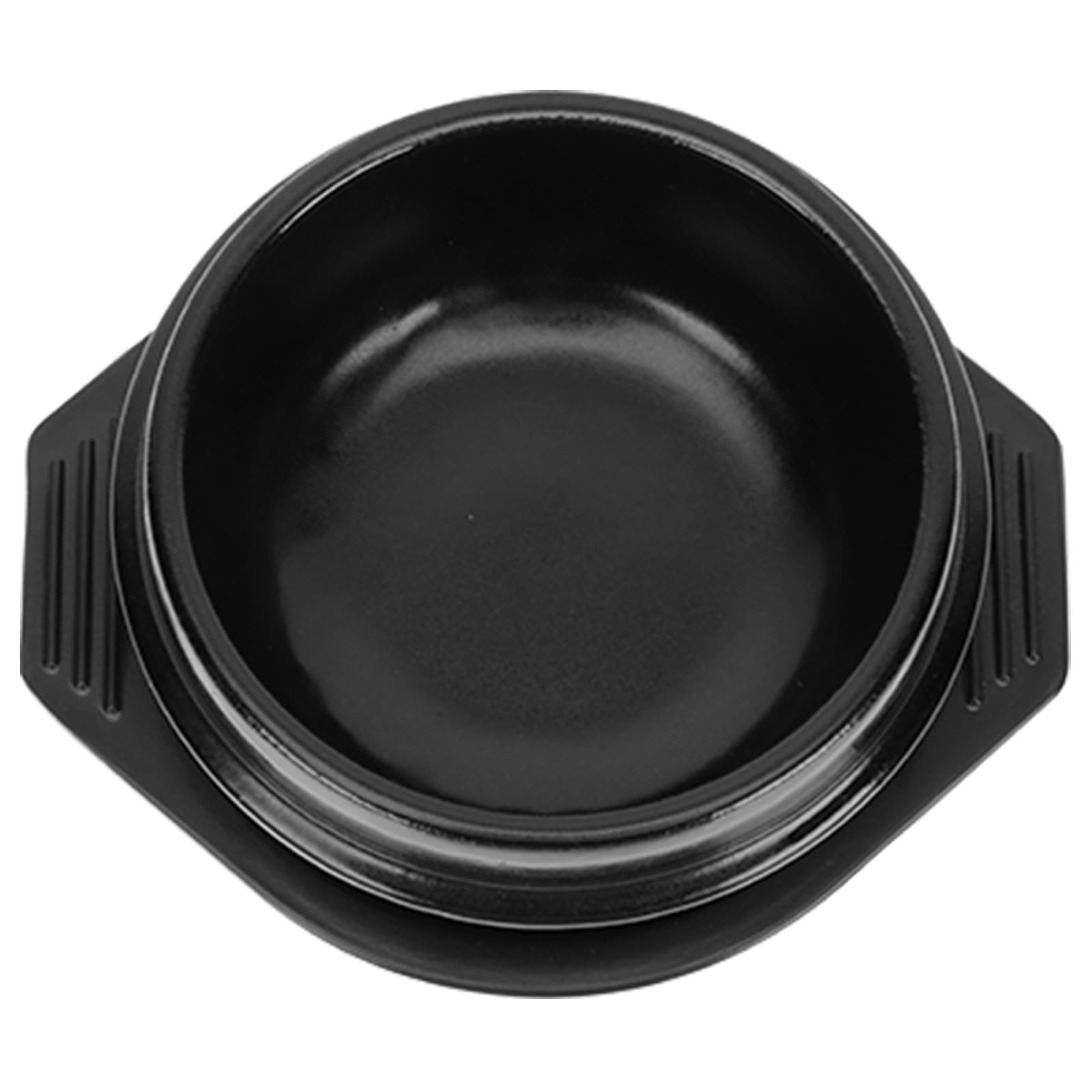 Angoily 1pc Korean Ceramic Casserole with Tray Heatresistant Stew Pot for Home Cooking Nonsticky Kitchen Cookware for Soups an