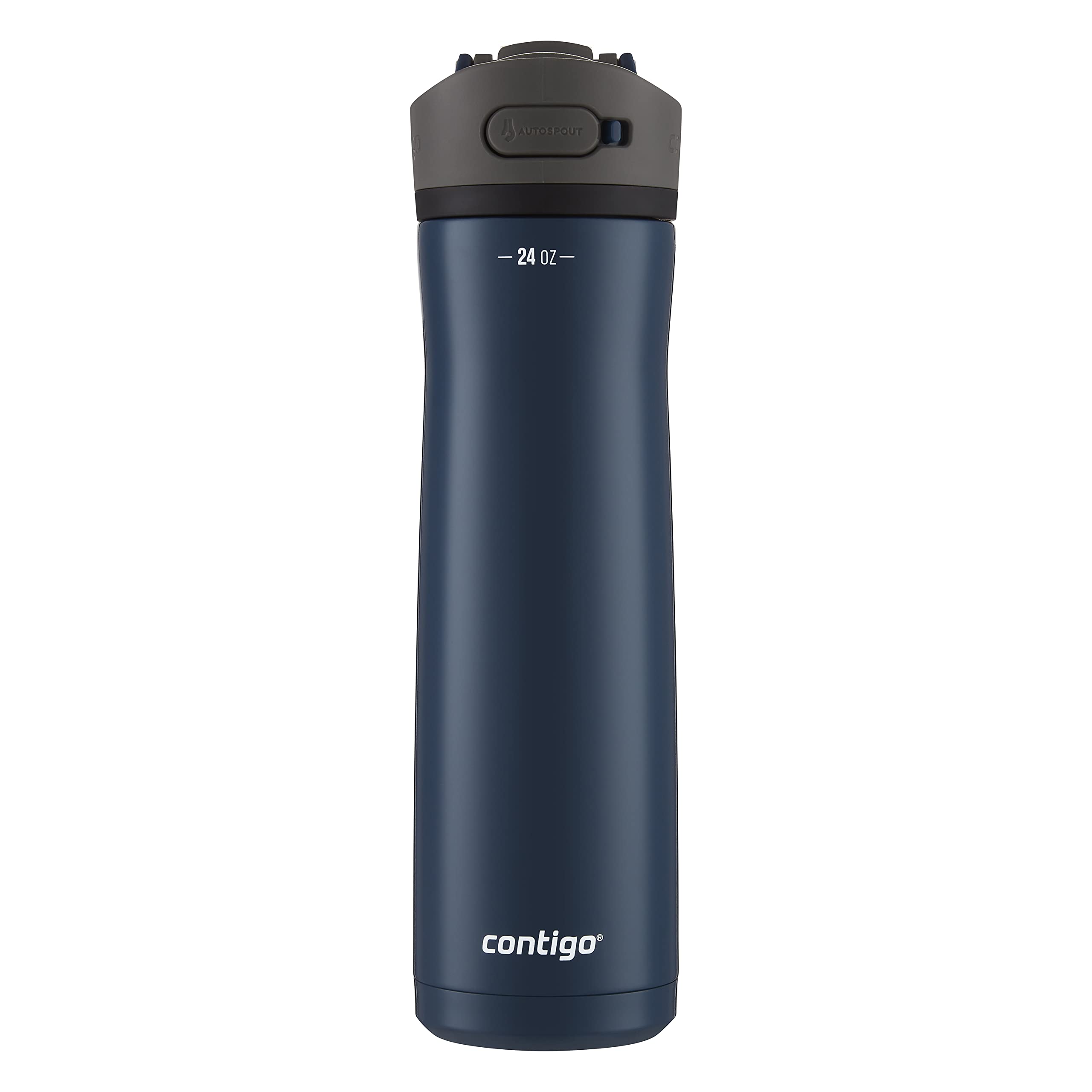 Contigo Ashland Chill 24Oz Stainless Steel Water Bottle With Leakproof Lid & Straw, Smart Temperature Technology Keeps Beverages