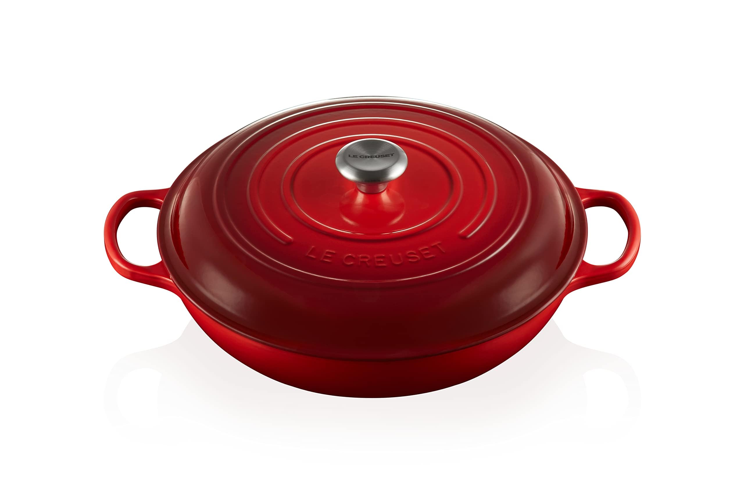 Le Creuset Enameled Cast Iron Signature Braiser, 5 Qt. , Cerise