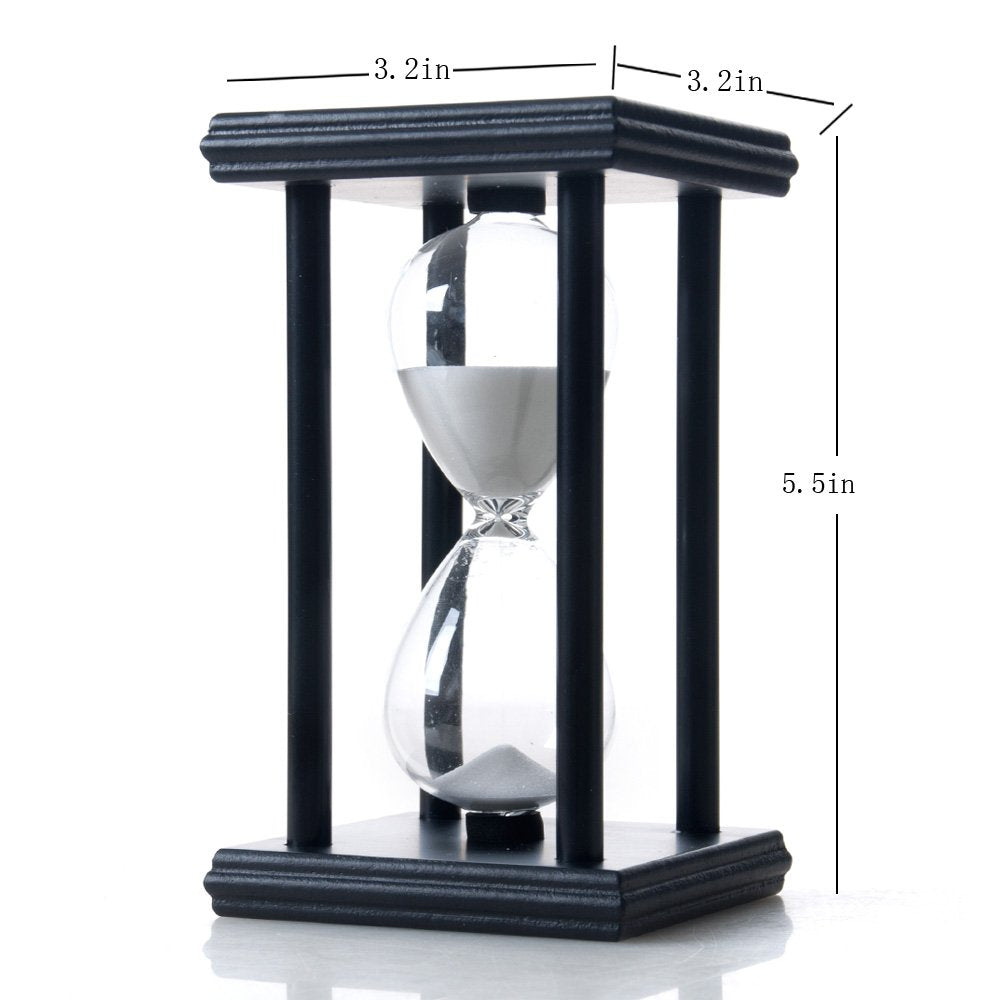 Bellaware Hourglass Sand Timer, 30 Minutes Wood Sand Clock