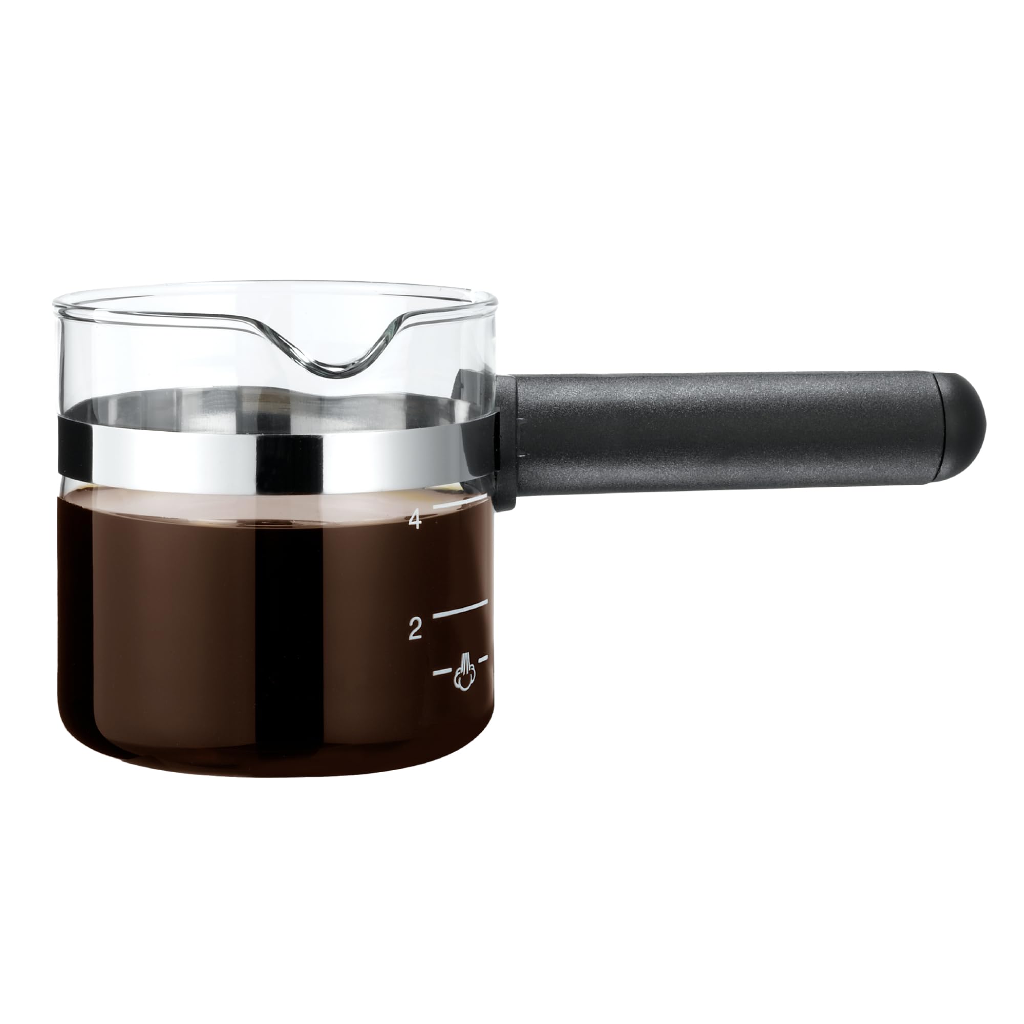 Cafe Brew Collection Premium 4-Cup Universal Glass Espresso Carafe Replacement - Fits Hamilton Beach, Mr. Coffee, Breville, And