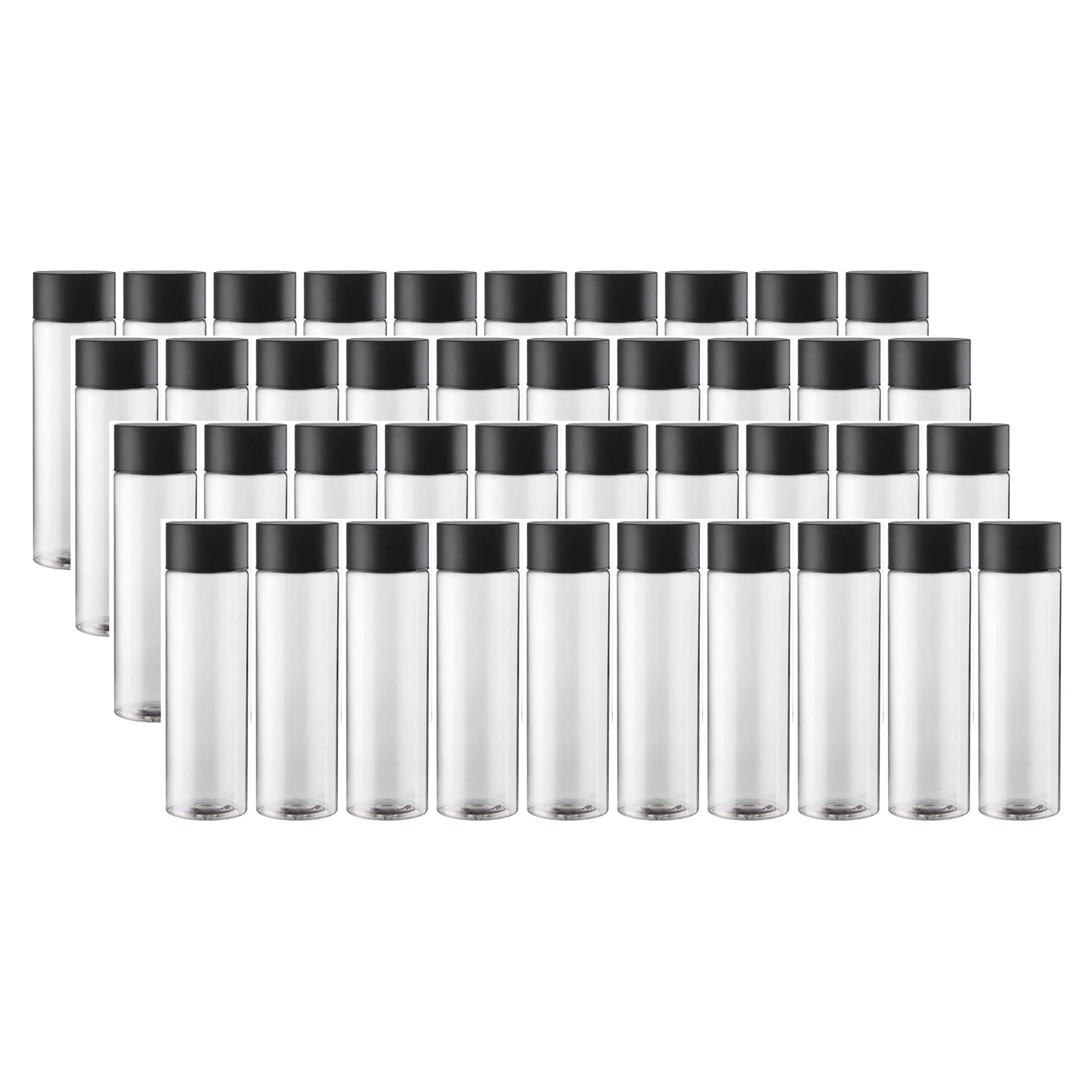Got Dragon 150 Pack Bulk Empty Plastic Juice Bottles Great Empty Smoothie Bottles Clear Bulk Empty Plastic Bottles With Black Ca