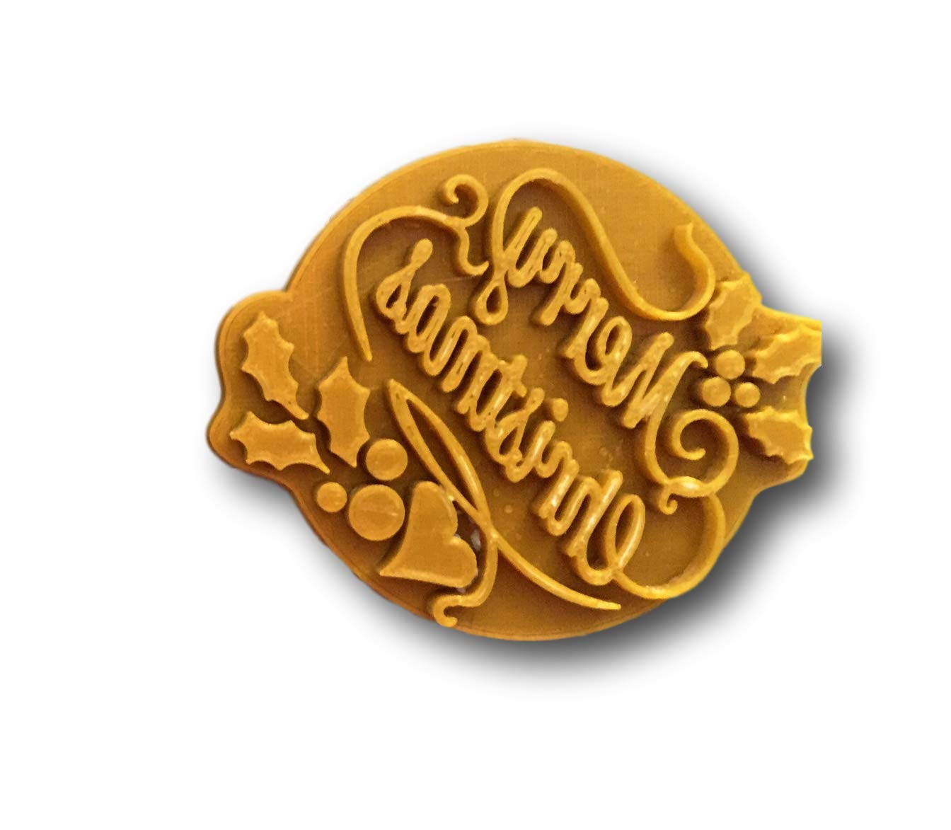 Merry Christmas Fondant Embosser, Stamp, Cookie Cutter