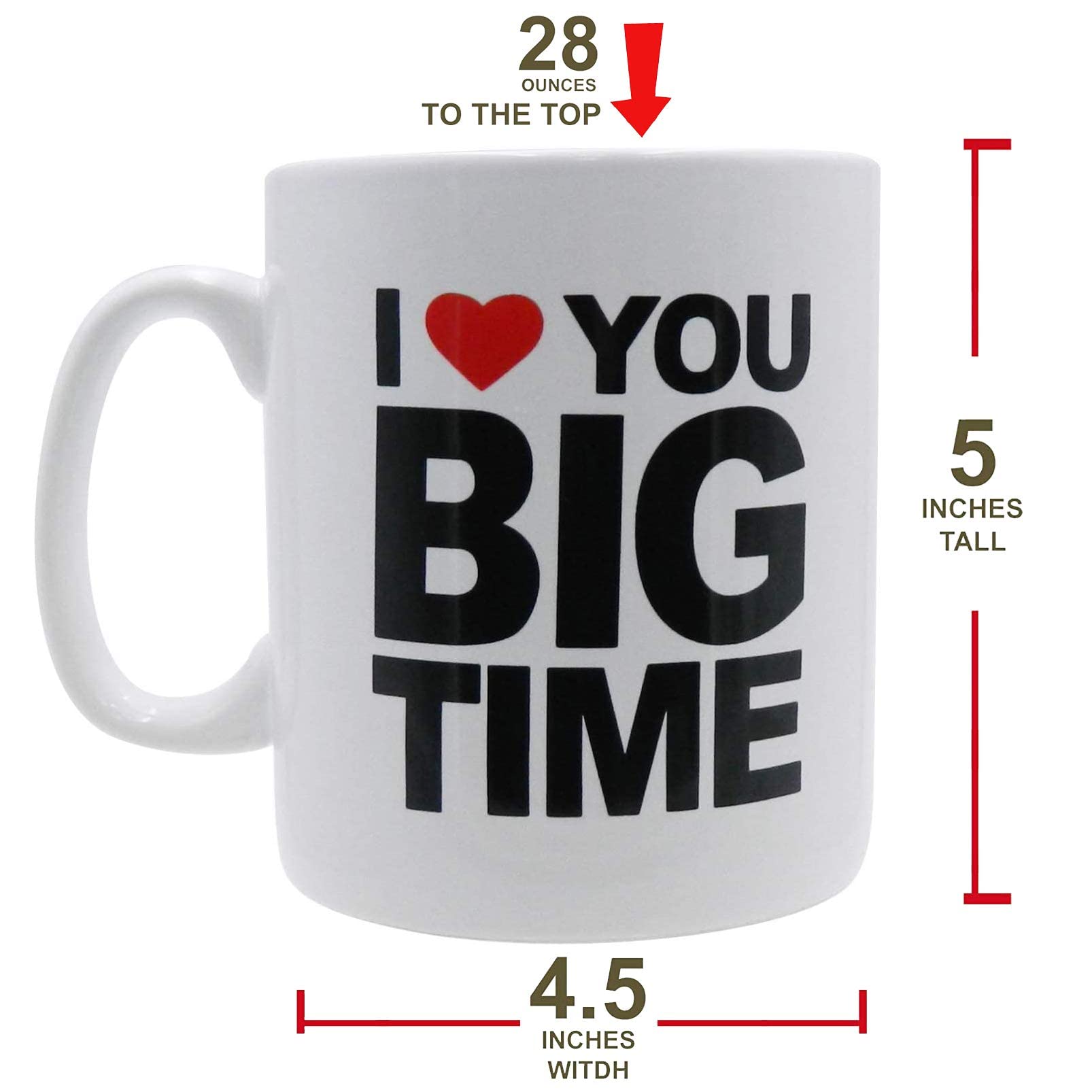 Mug Big Coffee Mug Oversize 28 Ounces Mega Size Cup, Extra Large For Big Drinks, Office Desk Decor Novelty Gift Coffee Lovers Xl