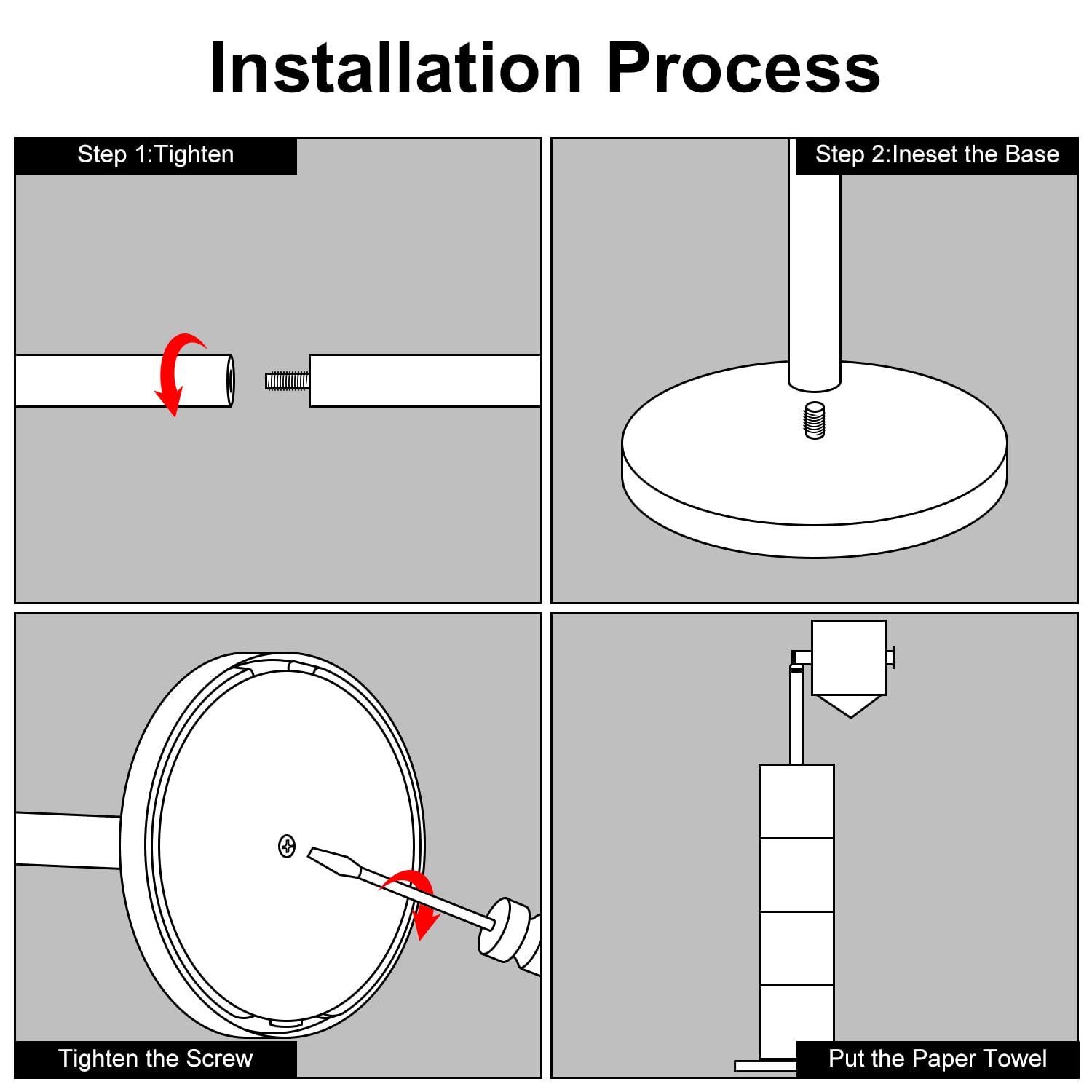 Bgl Toilet Paper Holder Brushed Nickel 2 Pack Standing On Floor, Toilet Paper Holder With Reserve Storage Paper Rolls, Free Stan