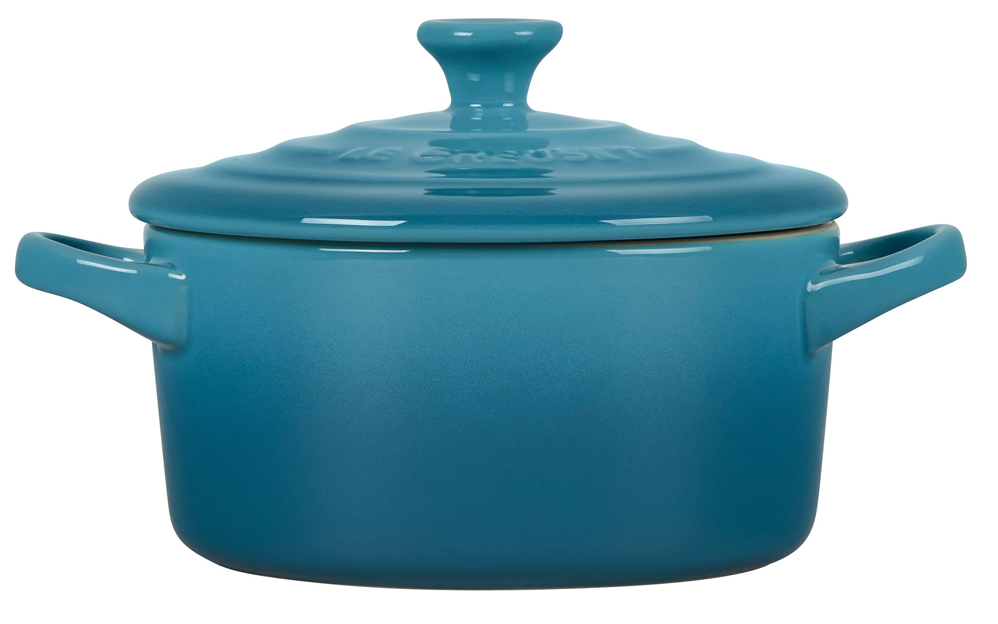 Le Creuset Stoneware Mini Round Cocotte, 14 Oz., Caribbean