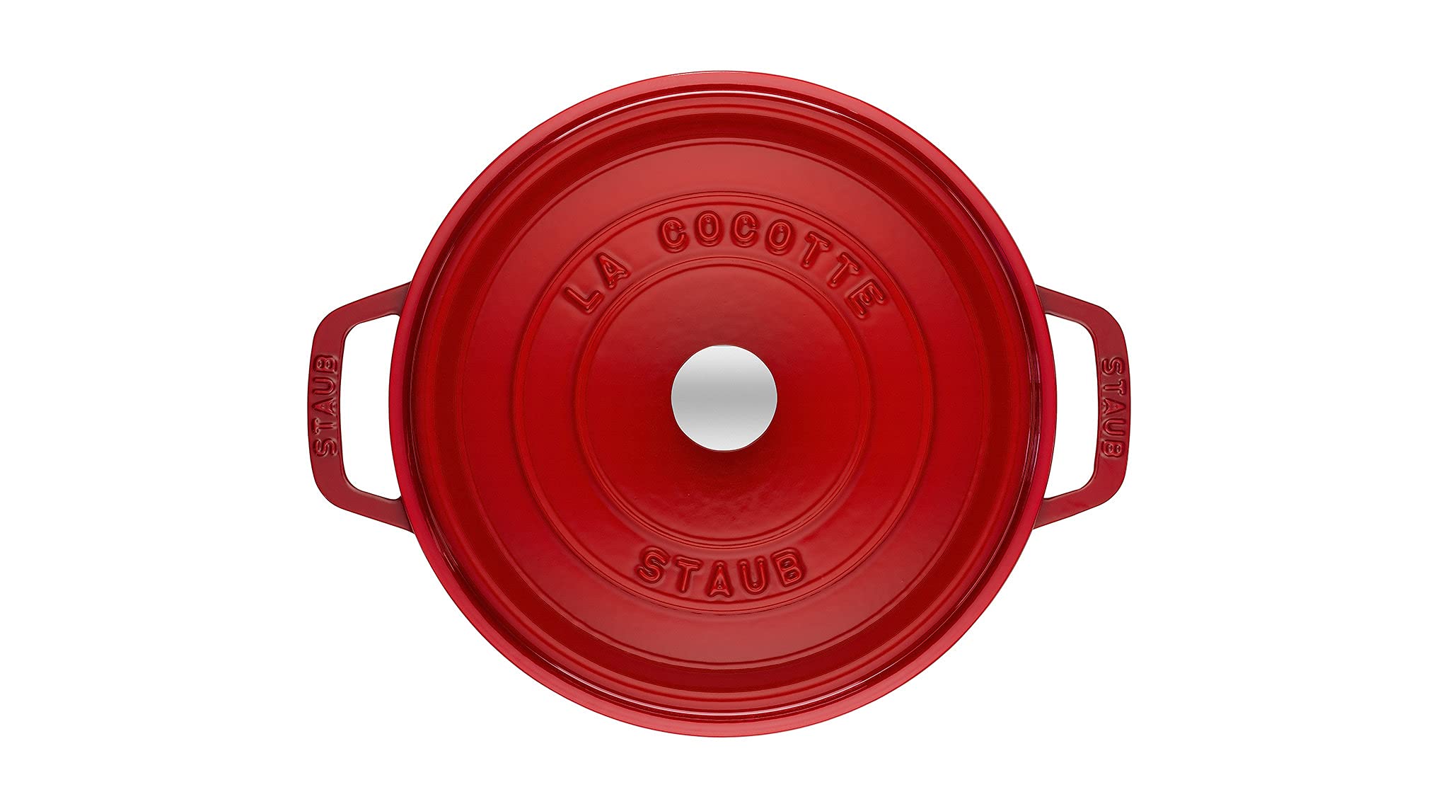 Staub Cast Iron 7-Qt Round Cocotte - Cherry, Made In France