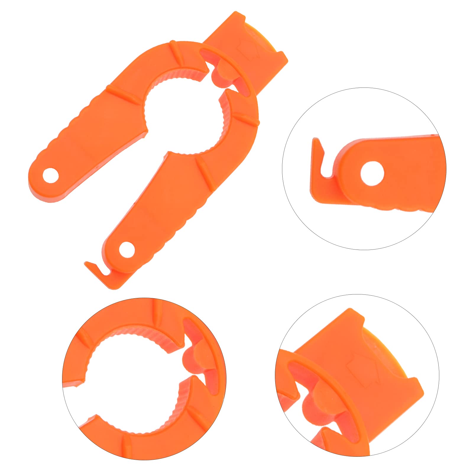 4 Pack Multifunctional Kitchen Bottle Opener Adjustable Easy Grip Bottle Jar Opener Orange Can Opener Use For Elderly Weak Hands
