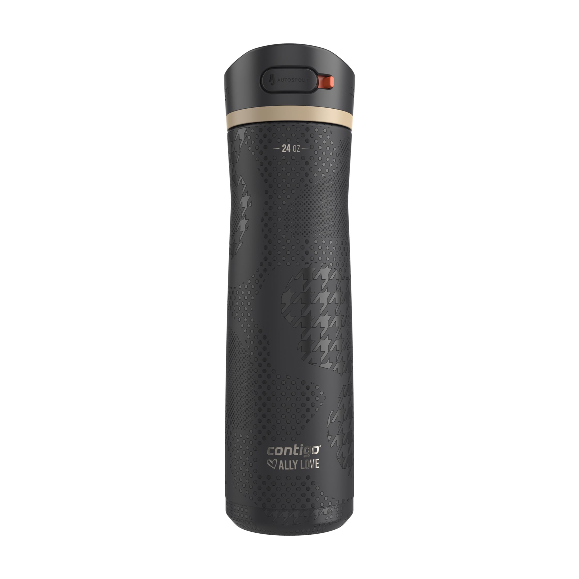 Contigo x Ally Love Ashland Chill 2.0, Stainless Steel, Spill Proof Water Bottle with AutoPop Easy Lean Lid, BPA Free, 24oz, Lic