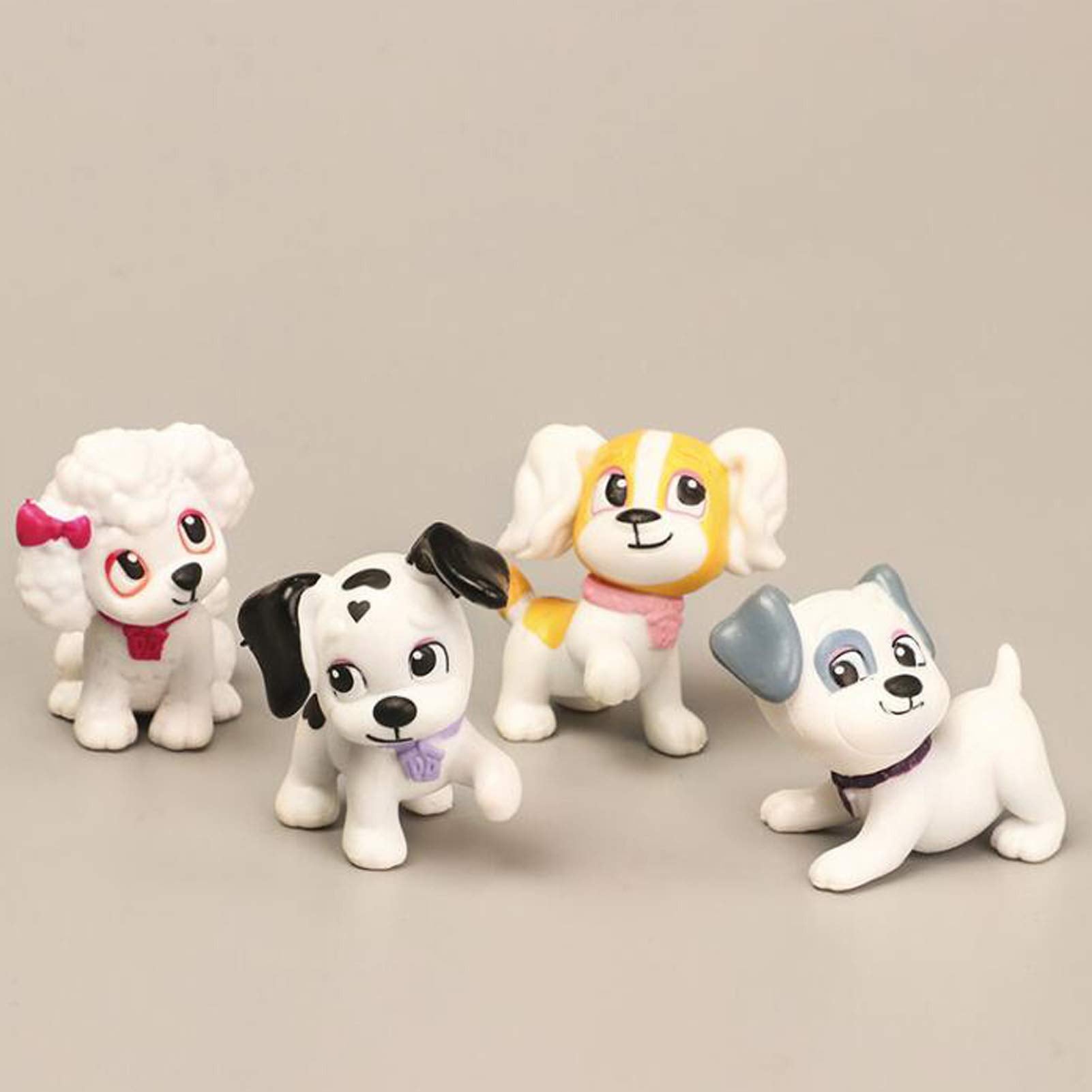 Dog Figurines Playset, 9 Pcs Realistic Detailed Puppy Figures Fairy Garden Miniature Dog Figurines Collection Playset Cake Toppe
