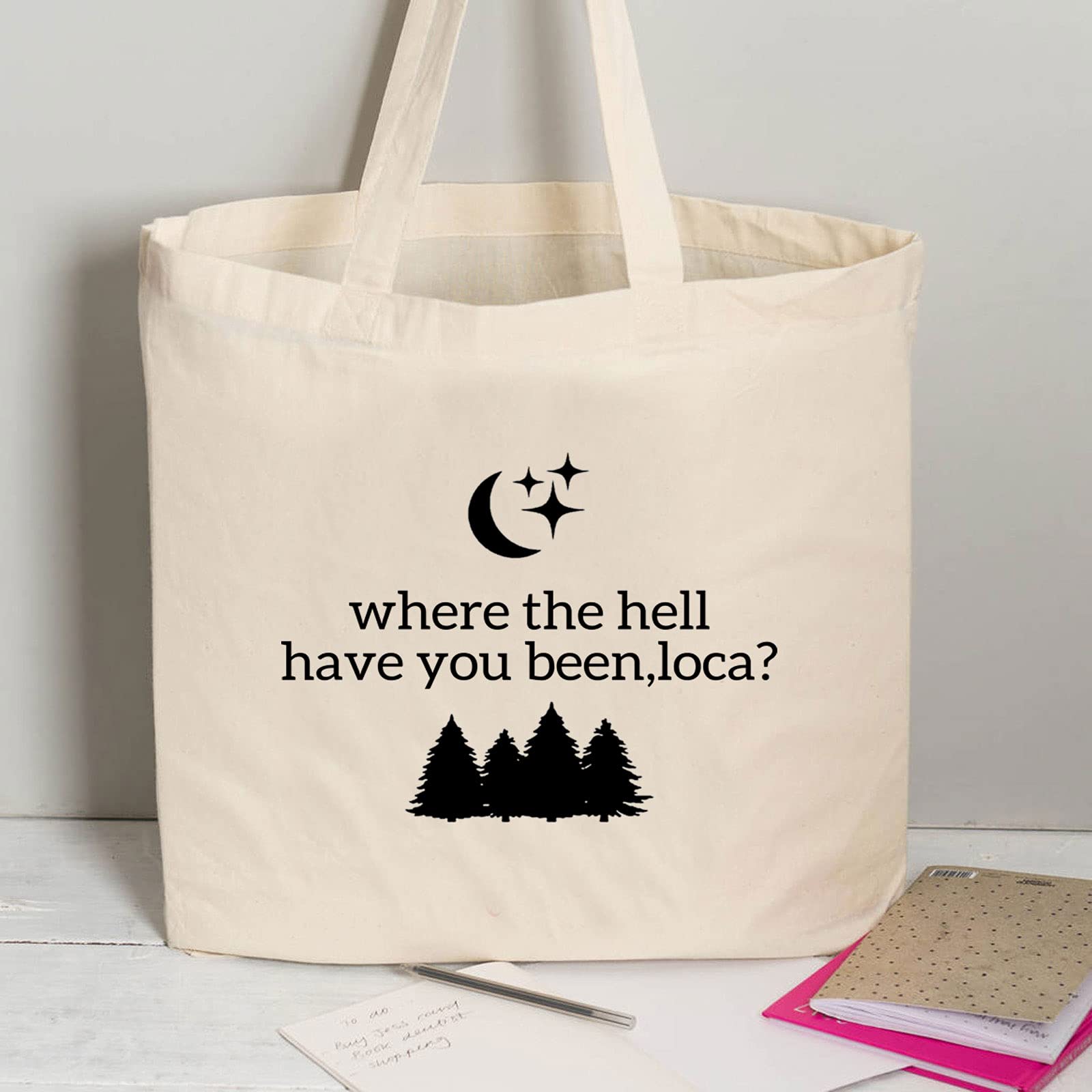 Tobgbe Tv Show Tote Bag Where The Hell Have You Been Loca Gift Tv Show Quote Tote Bag (Tw Loca Tote)