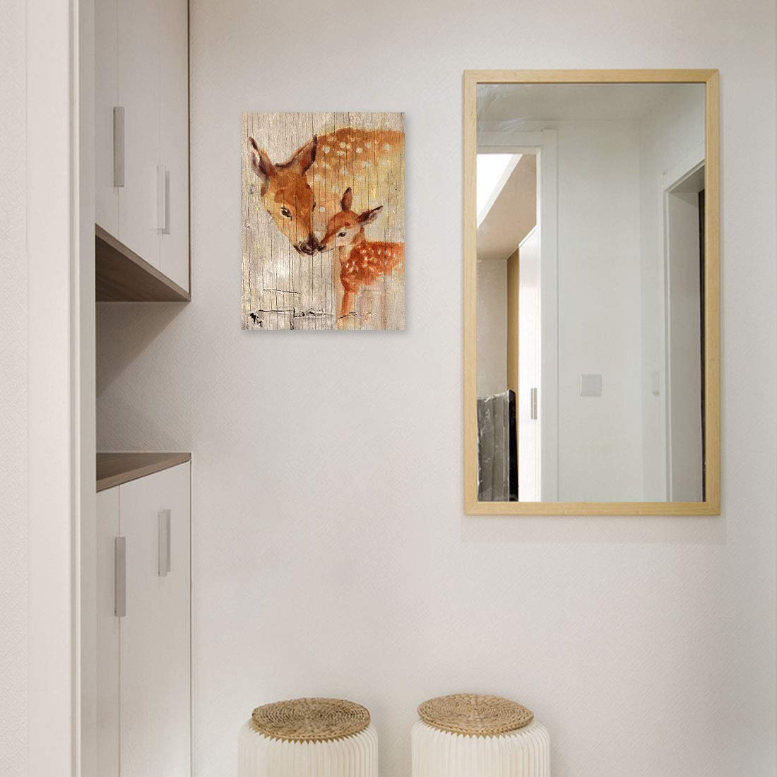 Rustic Home Decor Bathroom Wall Art Farmhouse Decor For Bedroom Modern Home Country Elk Pictures Kitchen Wall Decor Canvas Frame
