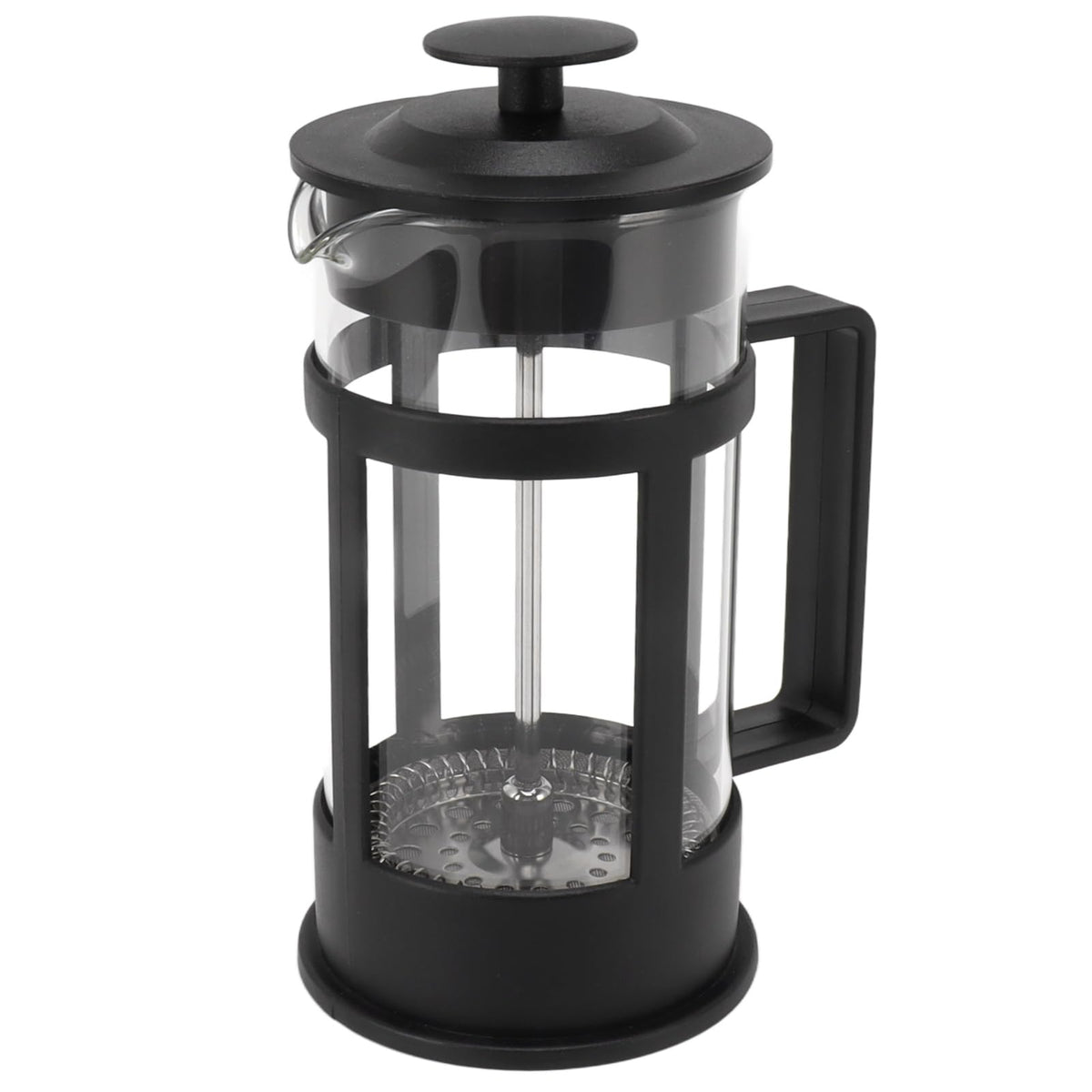 Chiciris 350Ml French Press Coffee Maker Glass Stainless Steel Glass French Press Teapot Almond Milk, Cashew Milk, Fruit Infusio