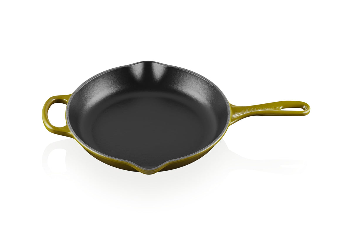Le Creuset Enameled Cast Iron Signature Round Skillet, 10.25   , Olive