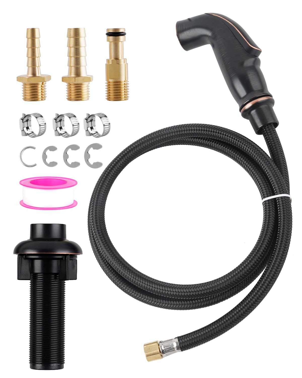 Universal Kitchen Sink Side Sprayer Attachment Compatible With Moen/Delta Faucet Sprayer Replacement, Kitchen Sink Faucet Spraye