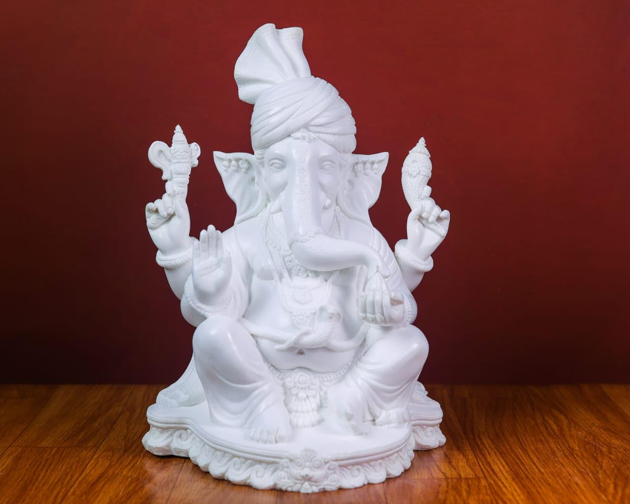 Mridaya Ganesha Statue, 30 Cm Big Cultured Marble Ganesha Statue, Ganesh Statue, Ganpati Idol, Ganapathi Idol, House Warming Gif