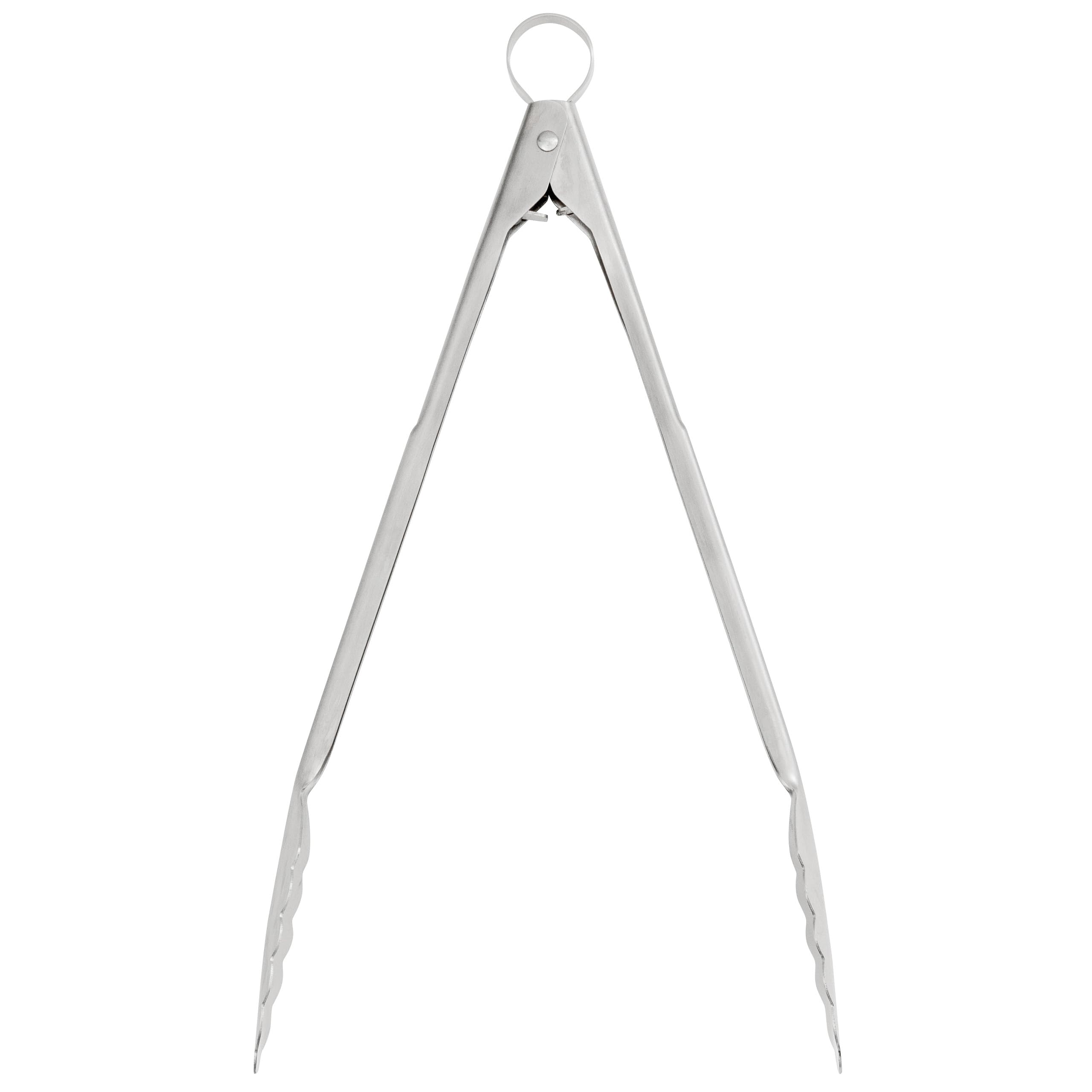 Cuisipro 12-Inch Stainless Steel Locking Tongs