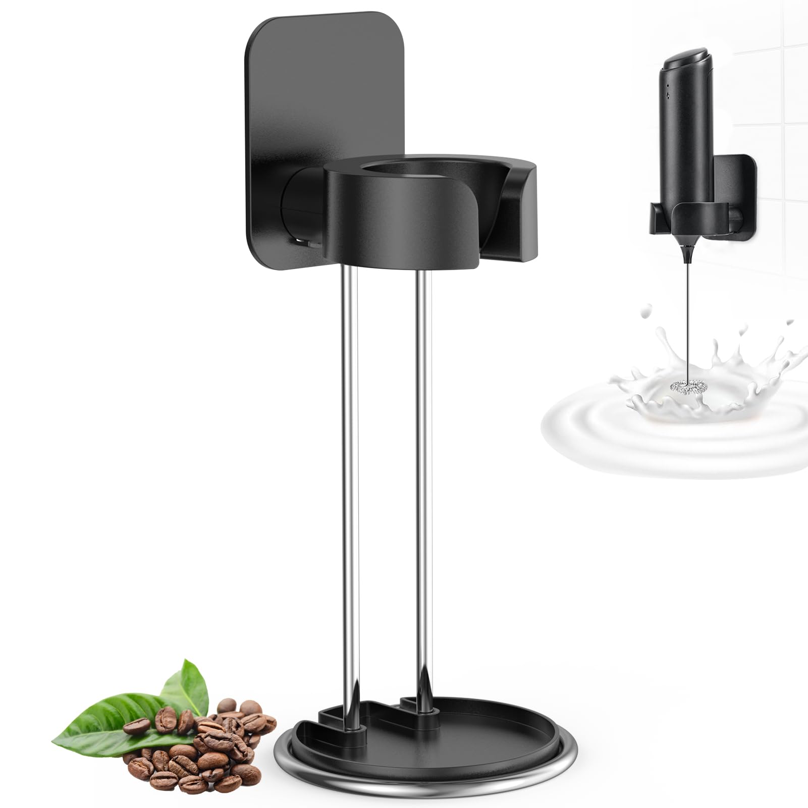 Derguam Frother Stand For Milk Frother, [Standing Or Hanging] Milk Frother Stand Fits For Multiple Types Of Milk Frothers, Heavy