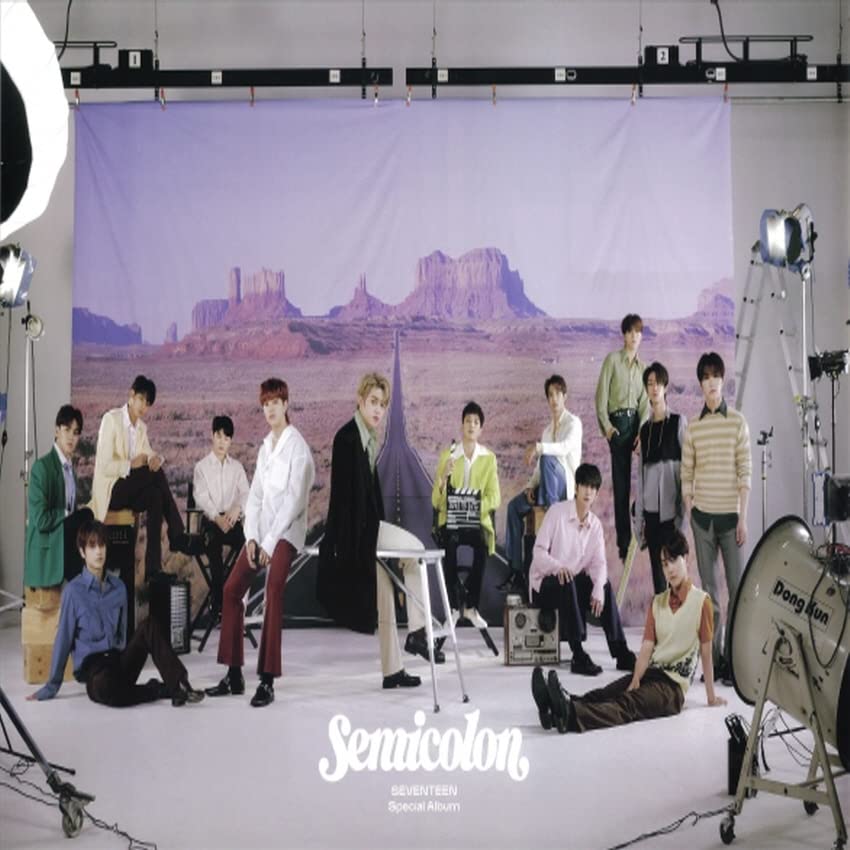 Seventeen - ; Semicolon Album Cd+Folded Poster(Random)+Extra Photocard+Kpop Premium Fashion Mask