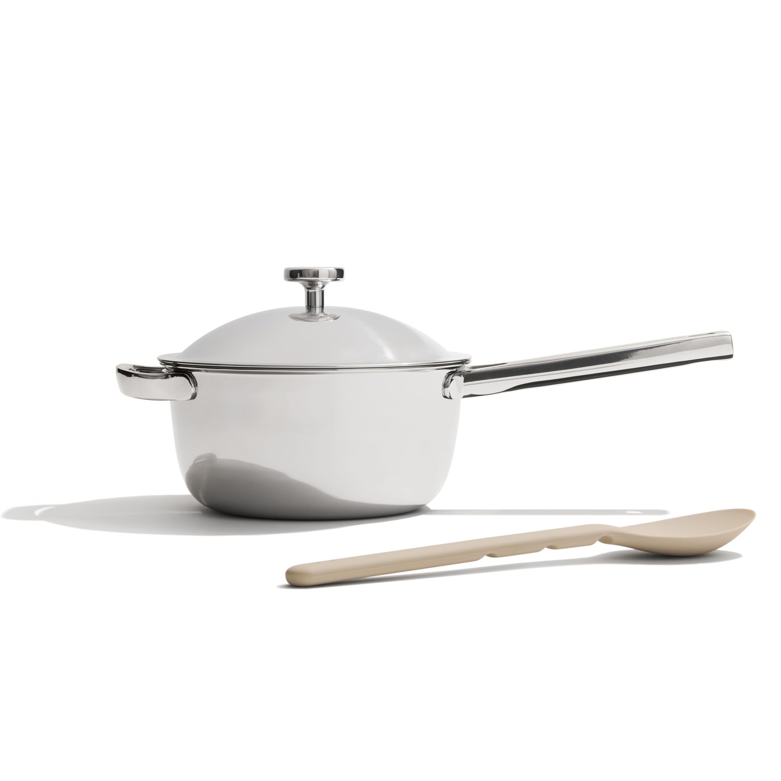 Our Place Titanium Mini Perfect Pot Pro - 2.75 Qt No-Coating Nonstick Pot | Tri-Ply Titanium & Stainless Steel | Oven-Safe Up To