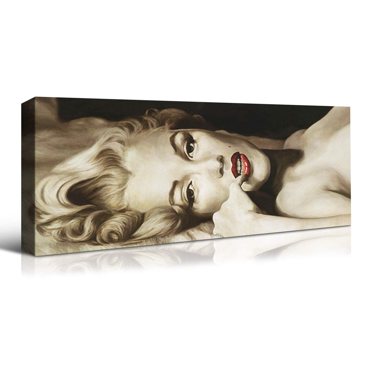 Denozer - Marilyn Monroe Framed Pictures Sexy Blond Girl Paintings American Movies Actress Artwork Prints On Canvas Wall Art Liv