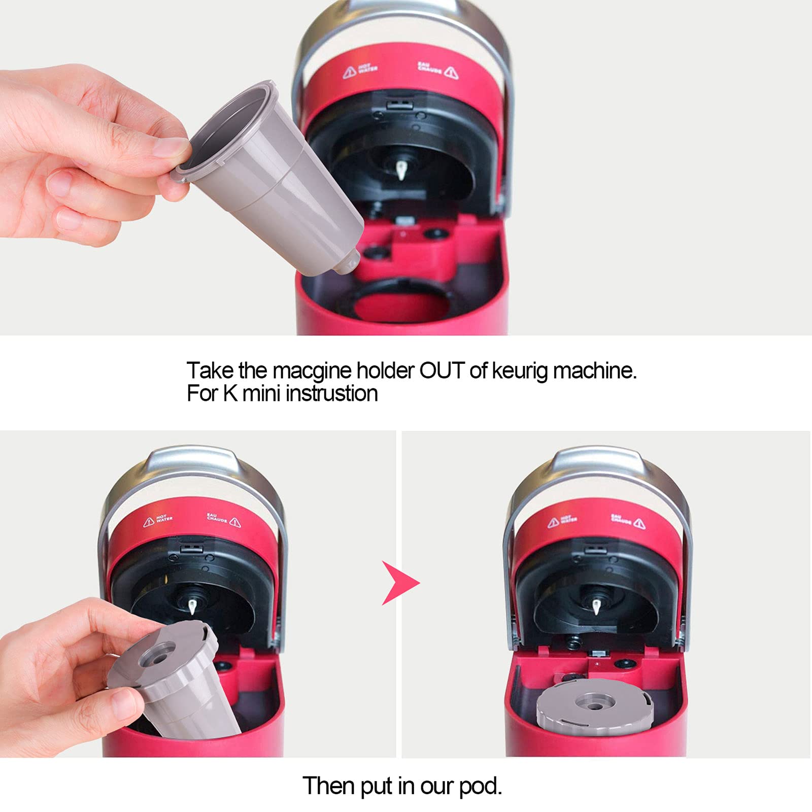 Dsyj For Keurig My K-Cup Reusable Coffee Filter, Brew Coffee Or Tea, Fits B30 B40 B50 B60 B70 Series With Sustainable Coffee Acc
