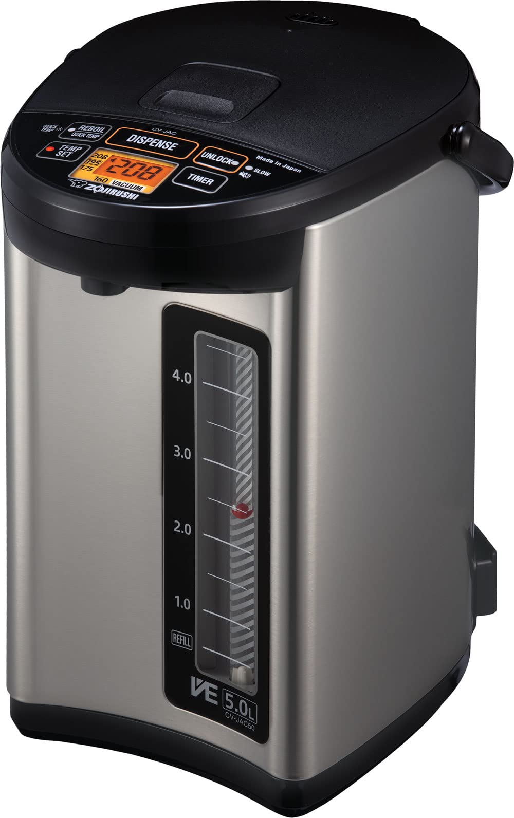 Zojirushi Cv-Jac50Xb 5.0 Liter Ve Hybrid Water Boiler And Warmer (Stainless Black)