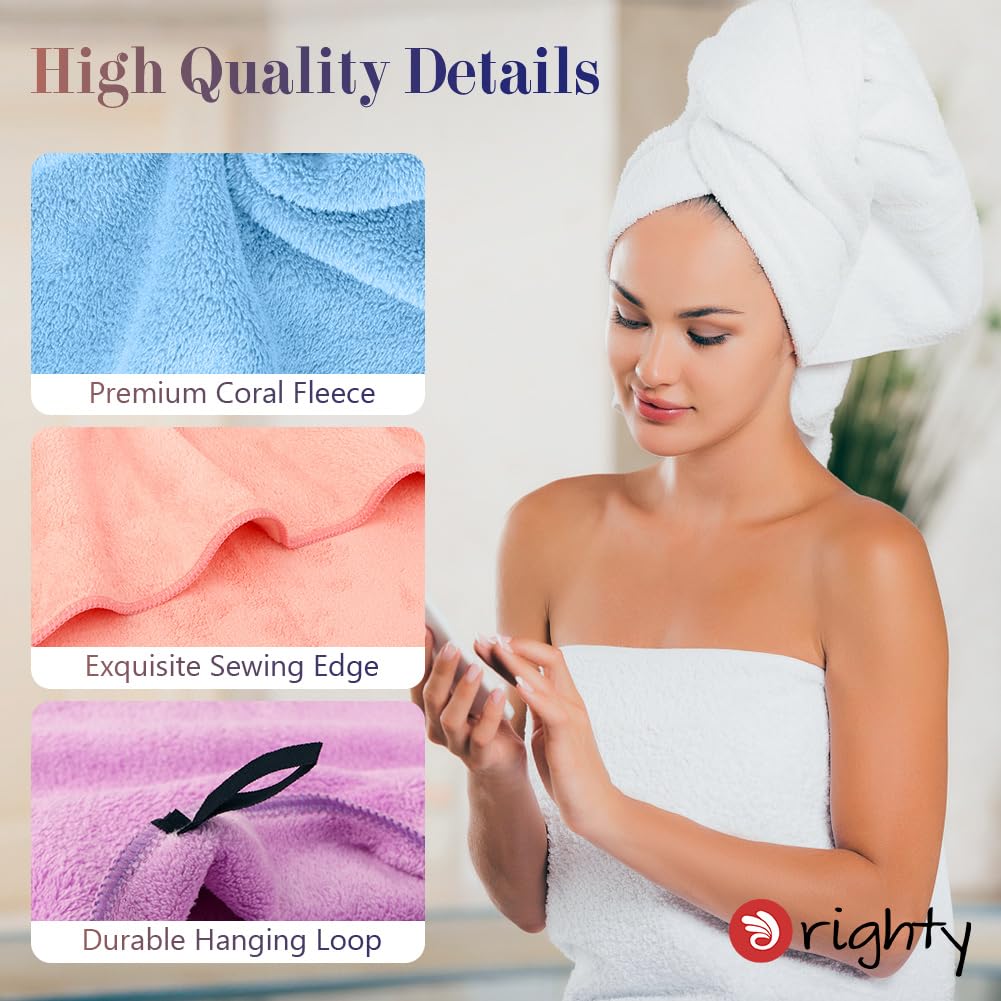 Orighty Bath Towels Pack Of 6(24'' X 48'') - Soft Feel, Highly Absorbent, Quick Drying For Body, Sport, Yoga, Spa, Fitness - Mul