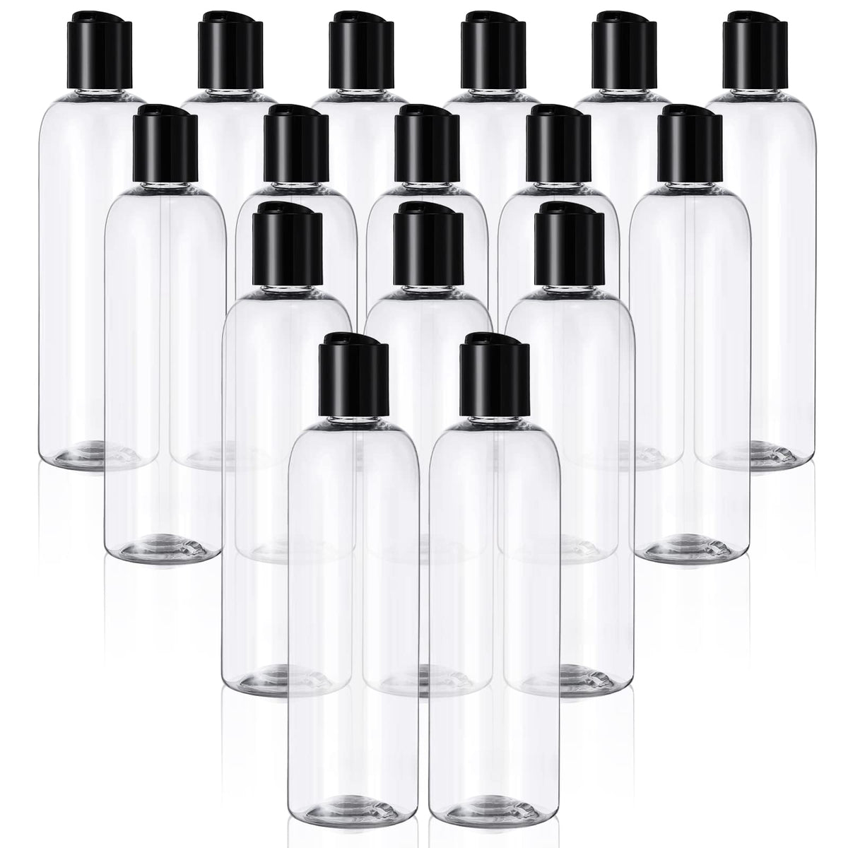 Zubebe 36 Pcs Plastic Travel Bottles With Disc Top Flip Cap Empty Refillable Squeeze Travel Containers For Shampoo Lotions Cream