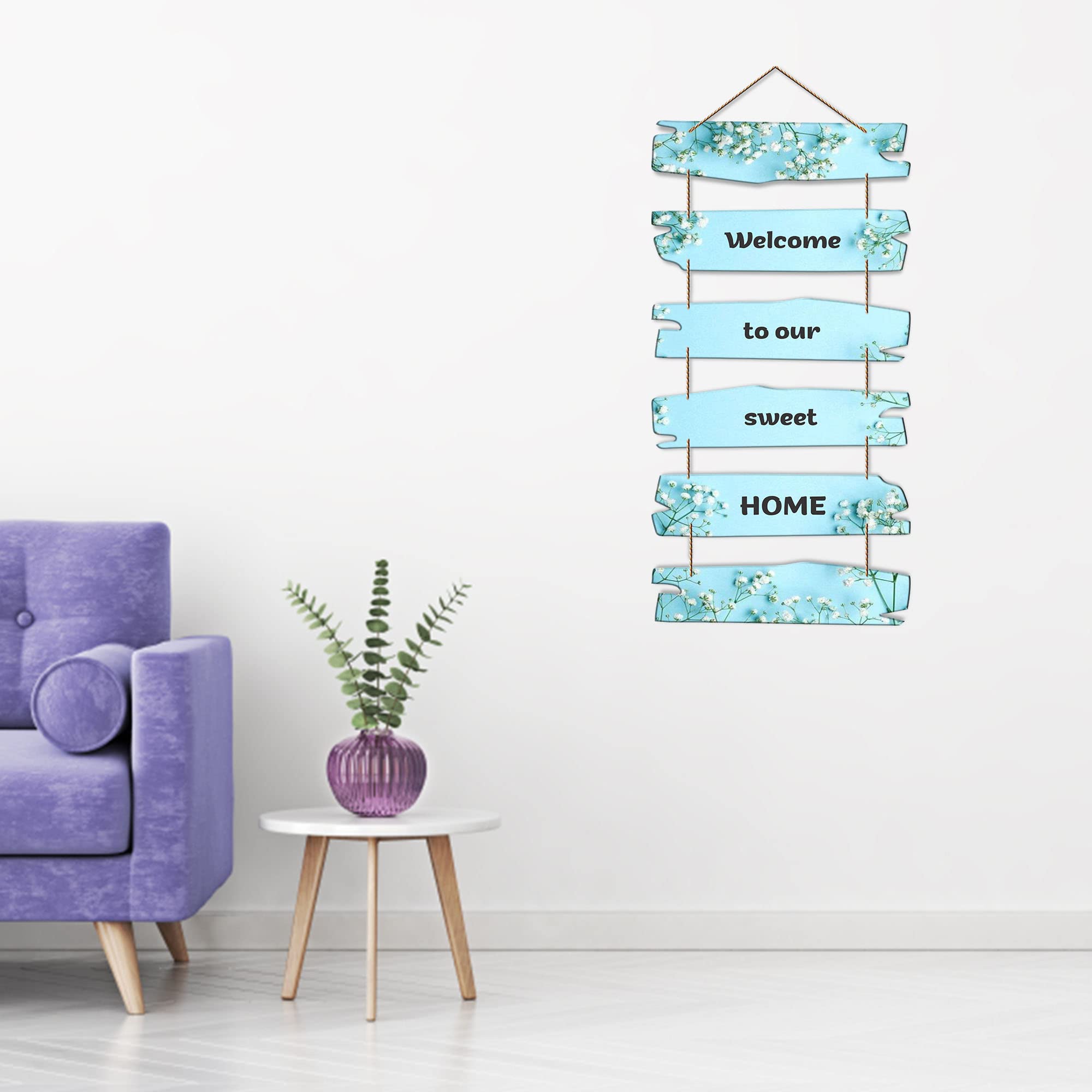 Artvibes Decorative Wall Hanging Wooden Art Decoration item for Living Room | Bedroom | Home Decor | Gifts | Quotes Decor Item |