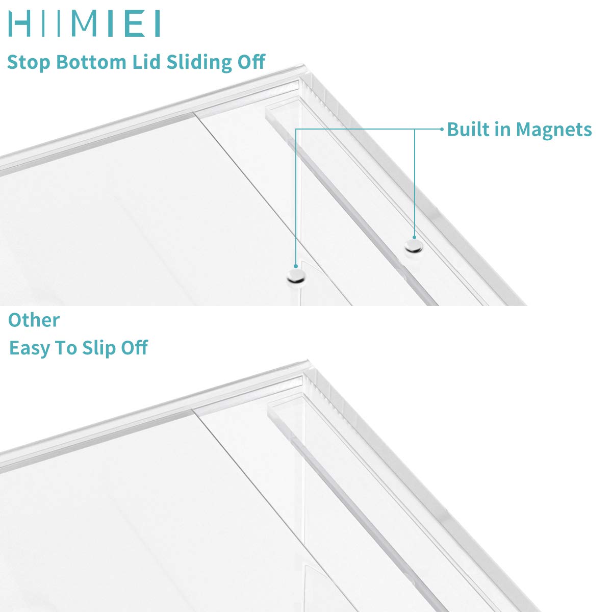 Hiimiei Acrylic Tissue Box Cover 5.4X5.4X5.4 ' ' Clear Tissue Holder Napkin Dispenser For Home Office Restaurant-Clear