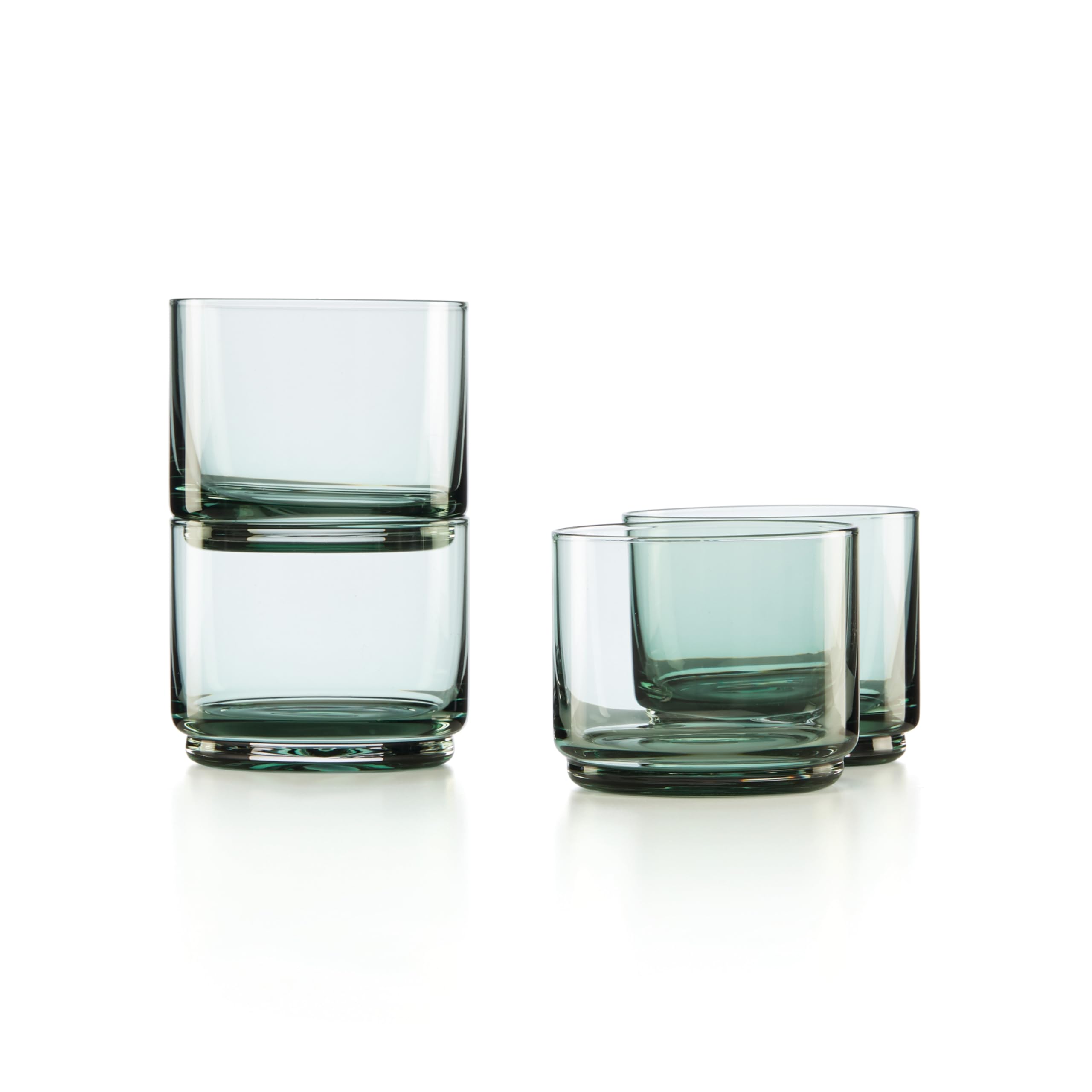 Lenox Tuscany Classics Stackable 4Pc Short Glasses, 1.84, Green