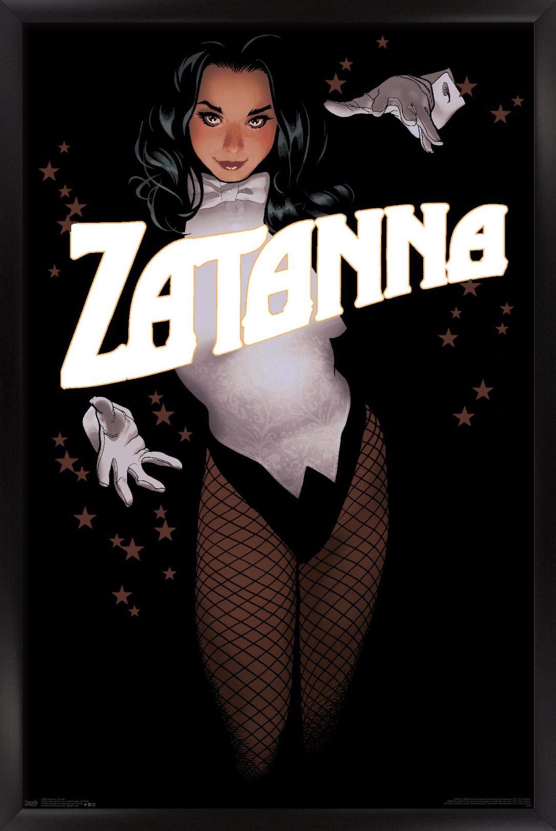 Trends International Dc Comics - Zantanna - Alex Ross Portrait Wall Poster, 14.725'' X 22.375'', Black Framed Version