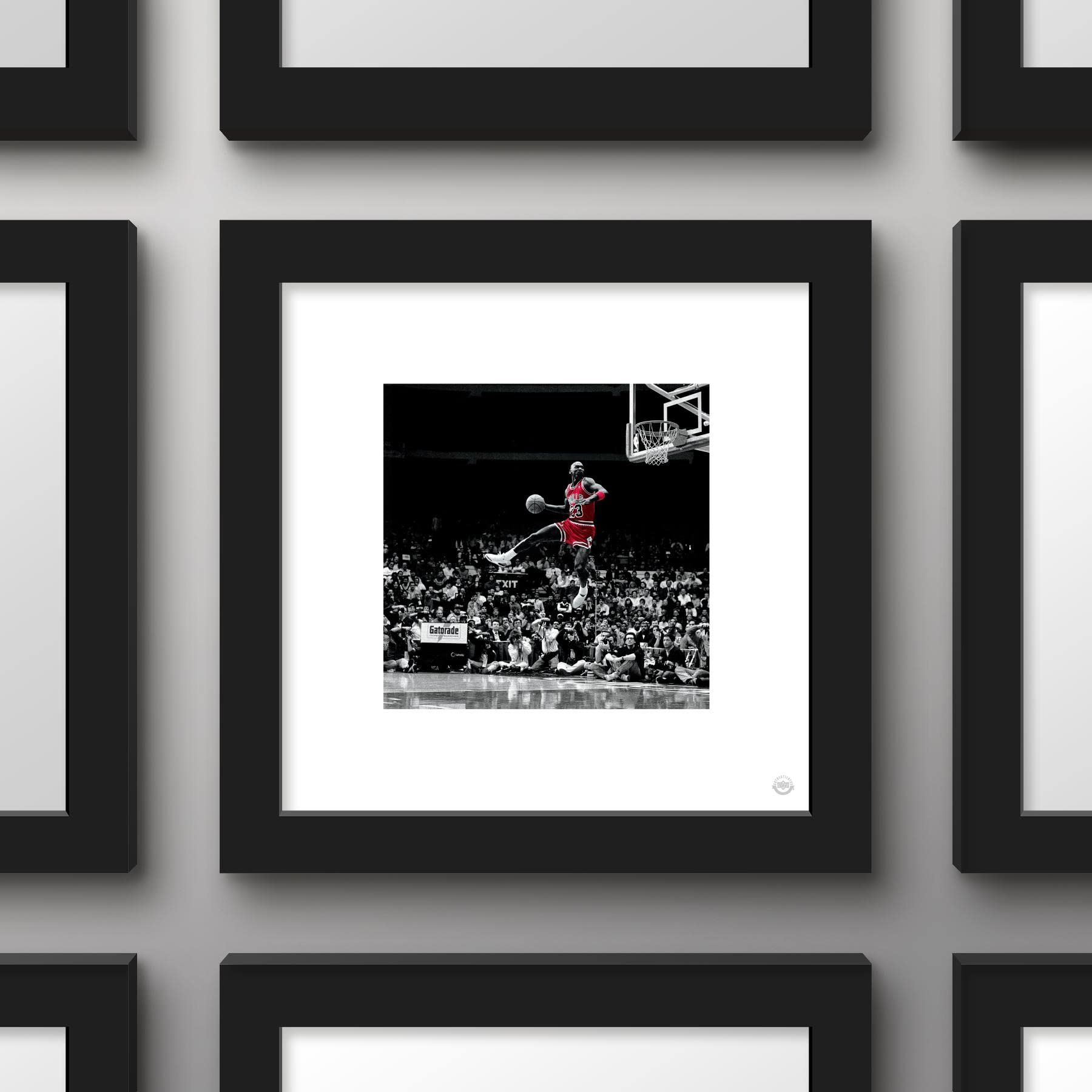 Trends International Gallery Pops Michael Jordan - Flight Progression Sequence 4 Wall Art Wall Poster, 12'' X 12'', Black Frame