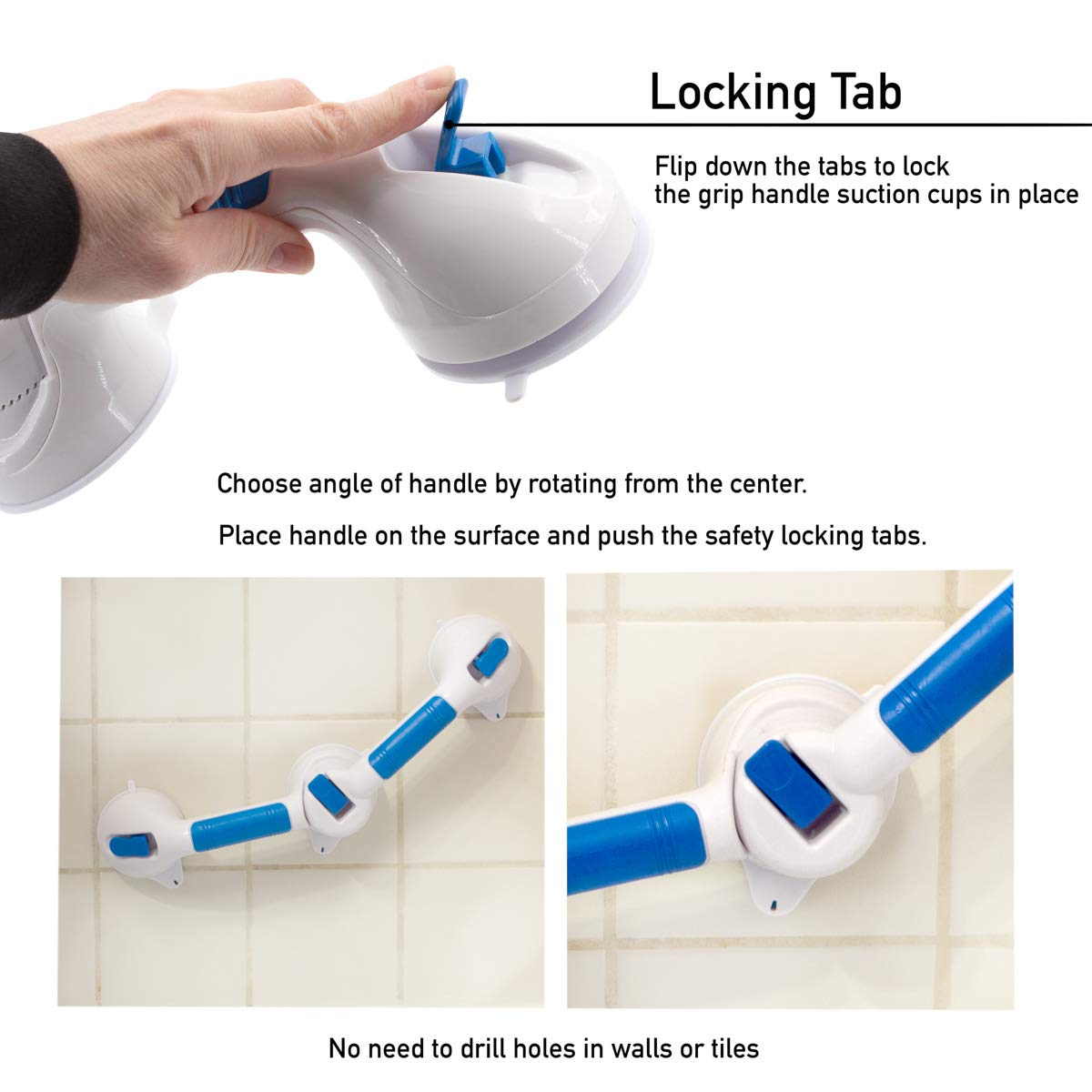 Bulk Buys Super Grip Bath Handle