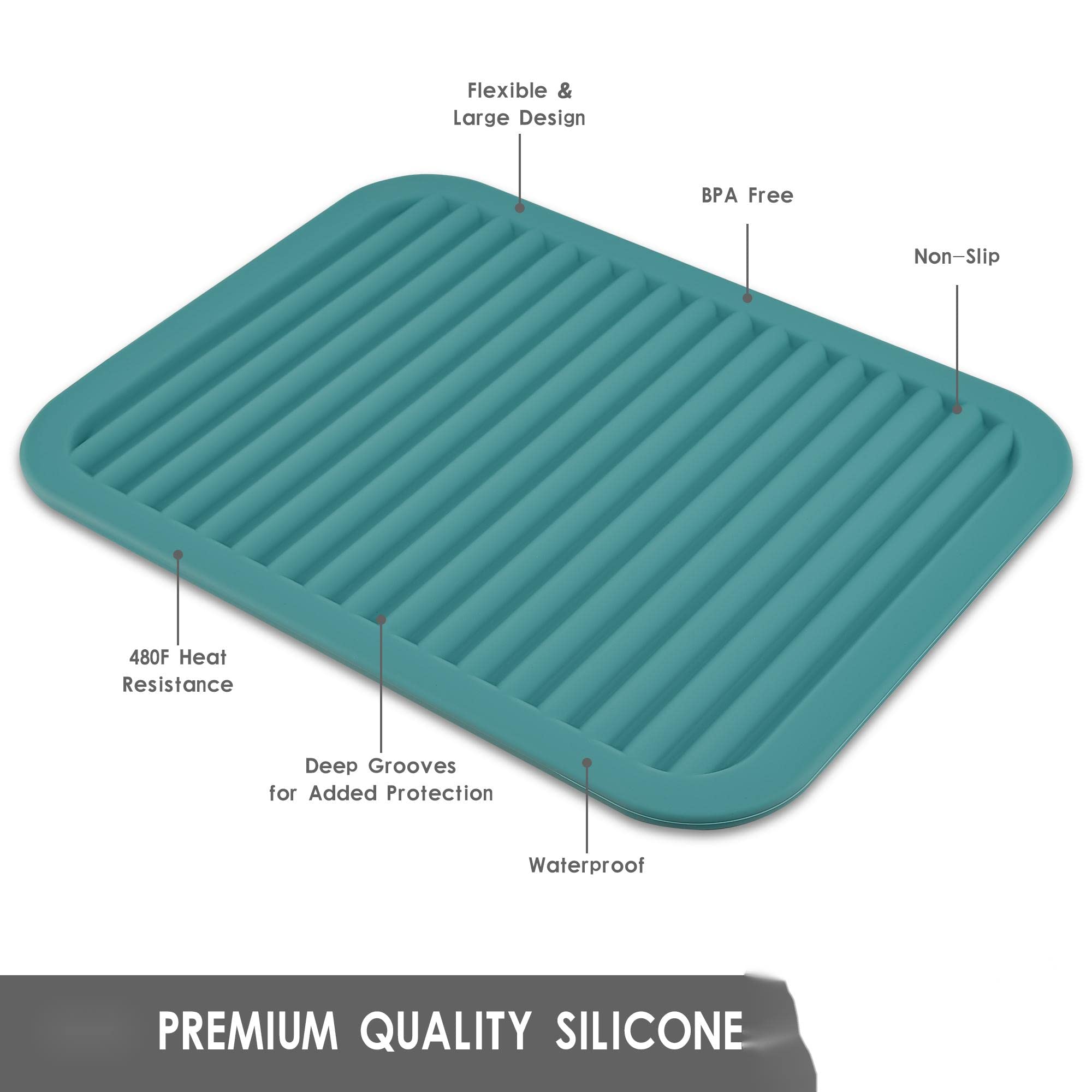 Nstezrne Trivets For Hot Dishes, Silicone Hot Pads For Kitchen, Big Trivet Mat, Silicone Trivets For Hot Pots And Pans, Heat Res