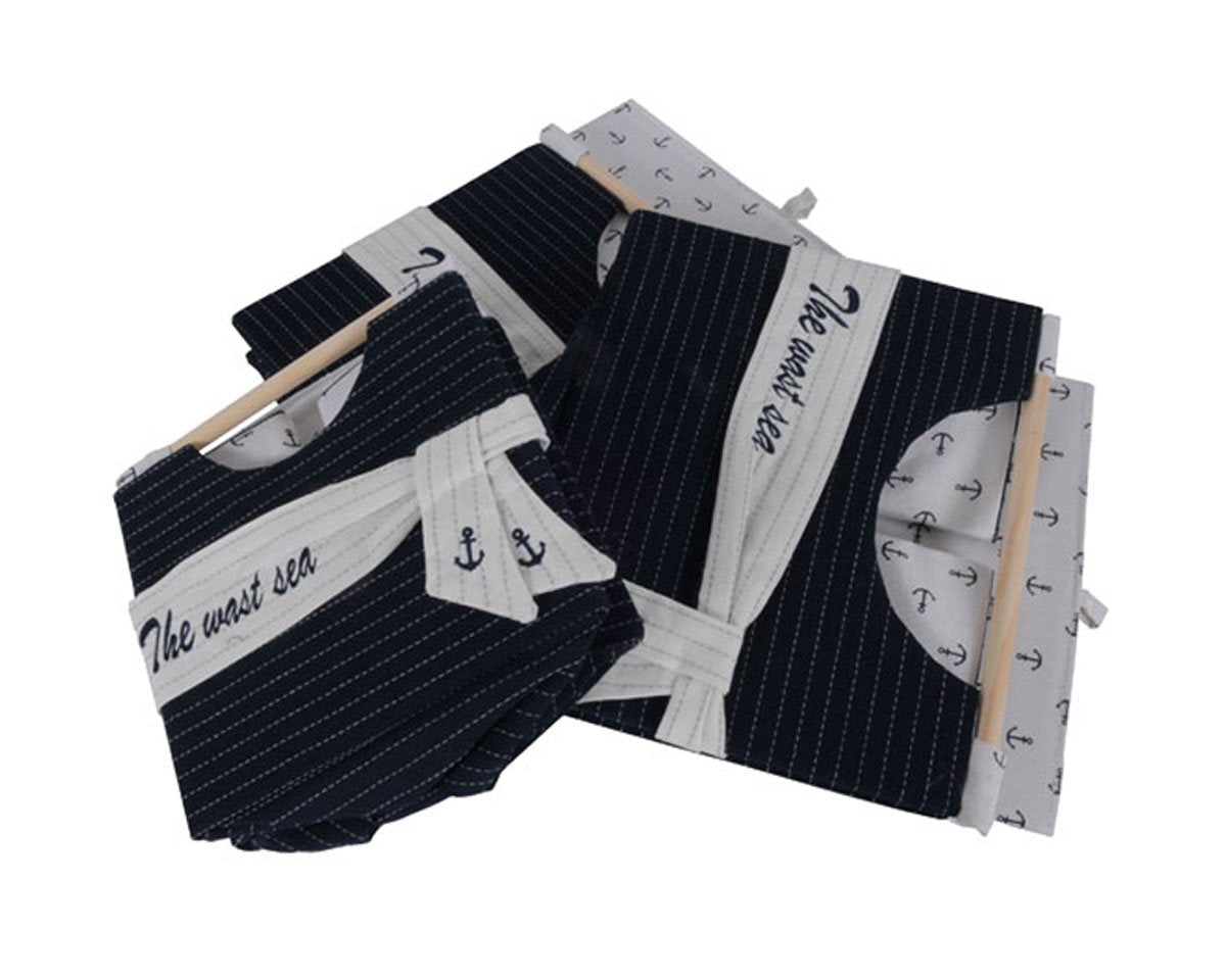 Anne Home - Set of 3 Foldable Fabric Baskets in Several Sizews