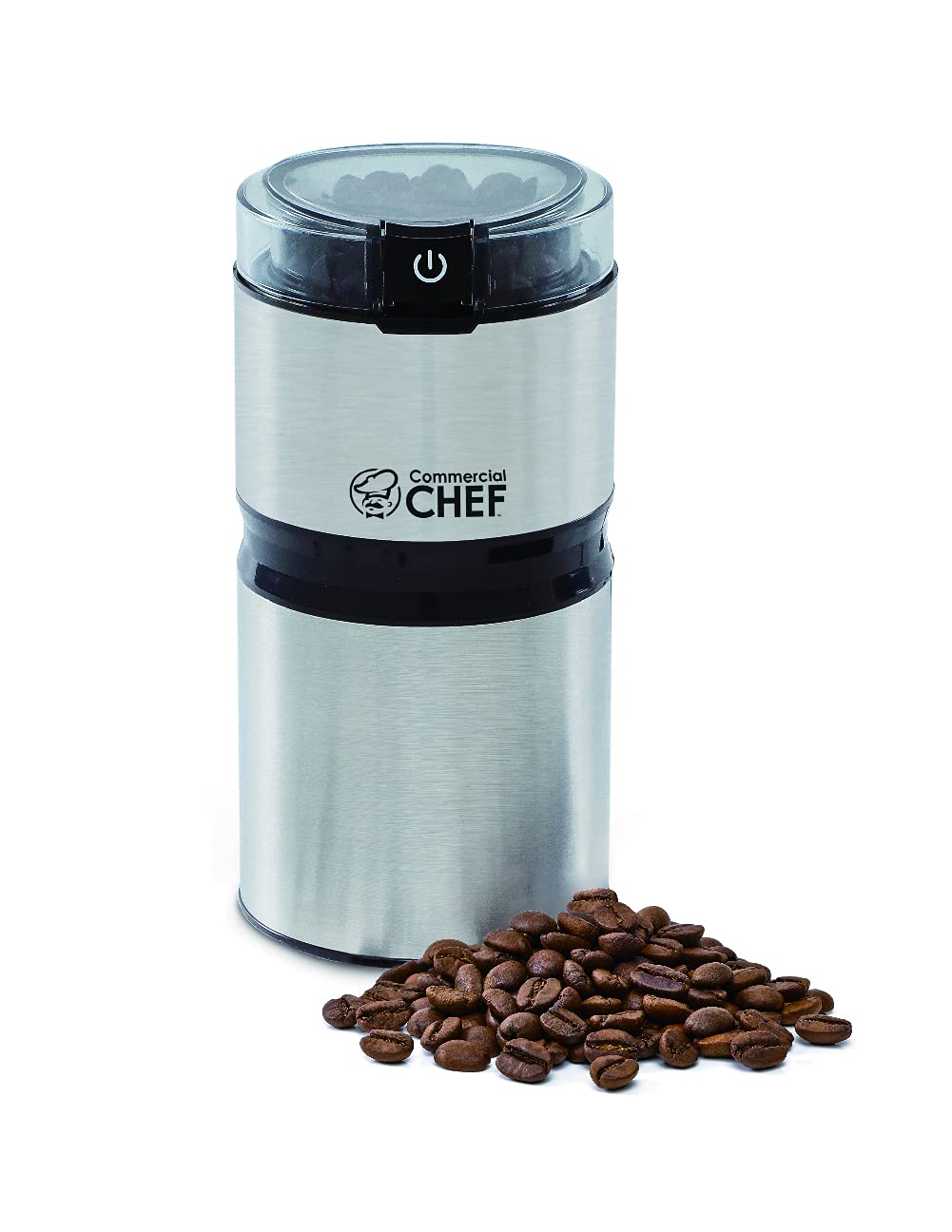 Electric Coffee Grinder Spice Grinder - Stainless Steel Blades Grinder for Coffee Bean Seed Nut Spice Herb Pepper, Brushed Stain