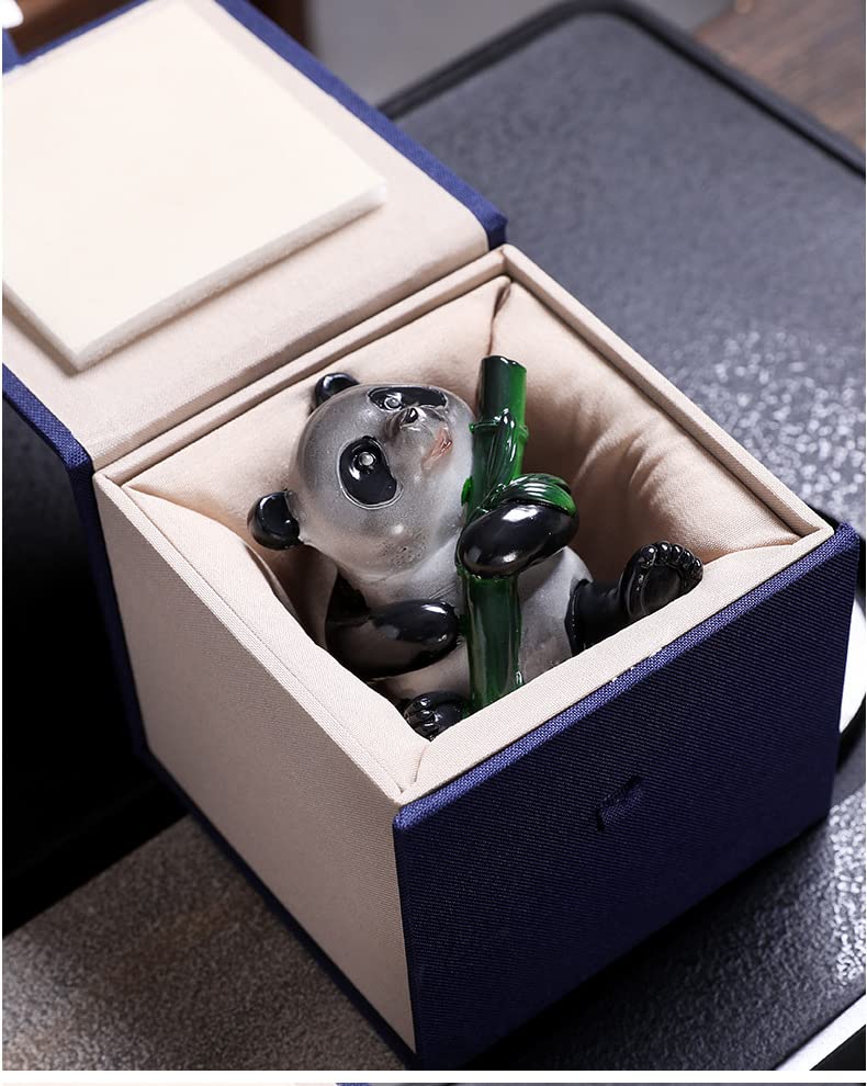 Ordersoon Exquisite Handmade Color-Changing Tea Pet - Panda Design - Perfect Tea Tray Accessory For Enthusiastic Tea Connoisseur