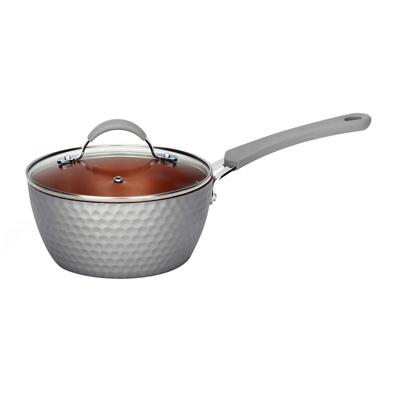 Nutrichef Saucepan Pot With Lid  NonStick HighQualified Kitchen Cookware, 1.7 Quart (Works With Model: Nccw11Gd)